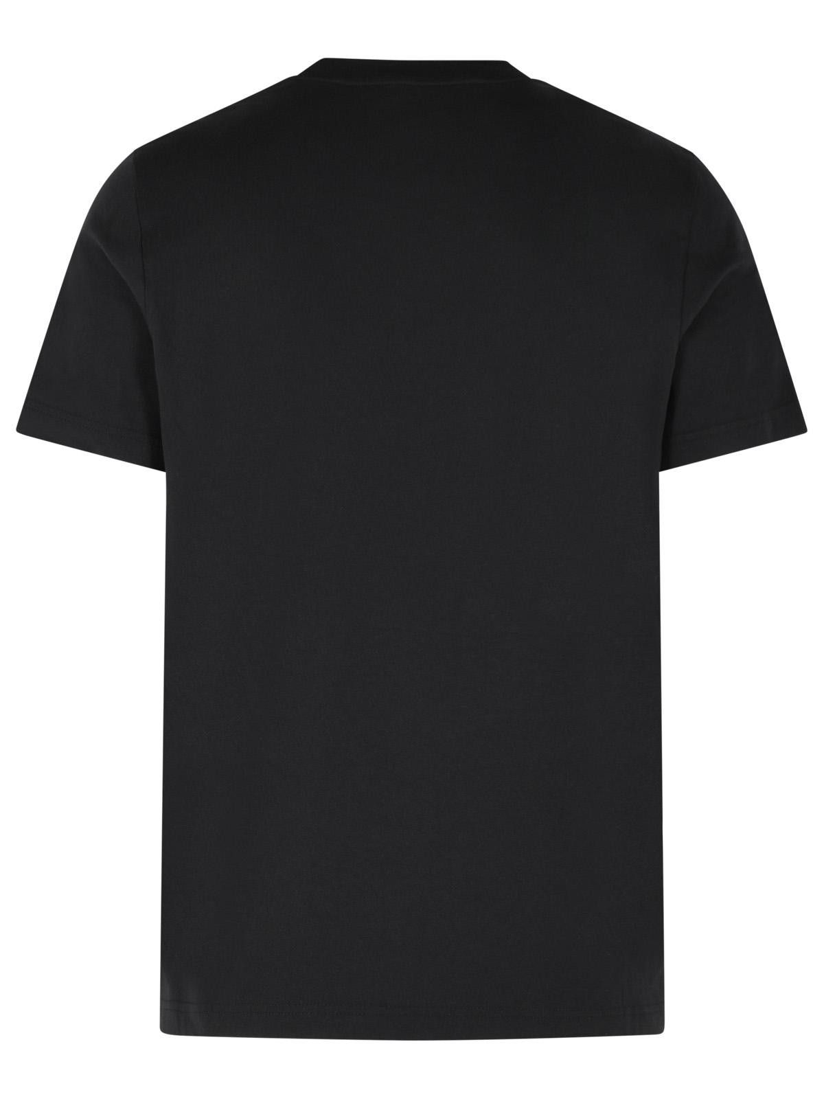 Moncler MONCLER Black Cotton T-Shirt Size US L / EU 52-54 / 3 - 3 Thumbnail