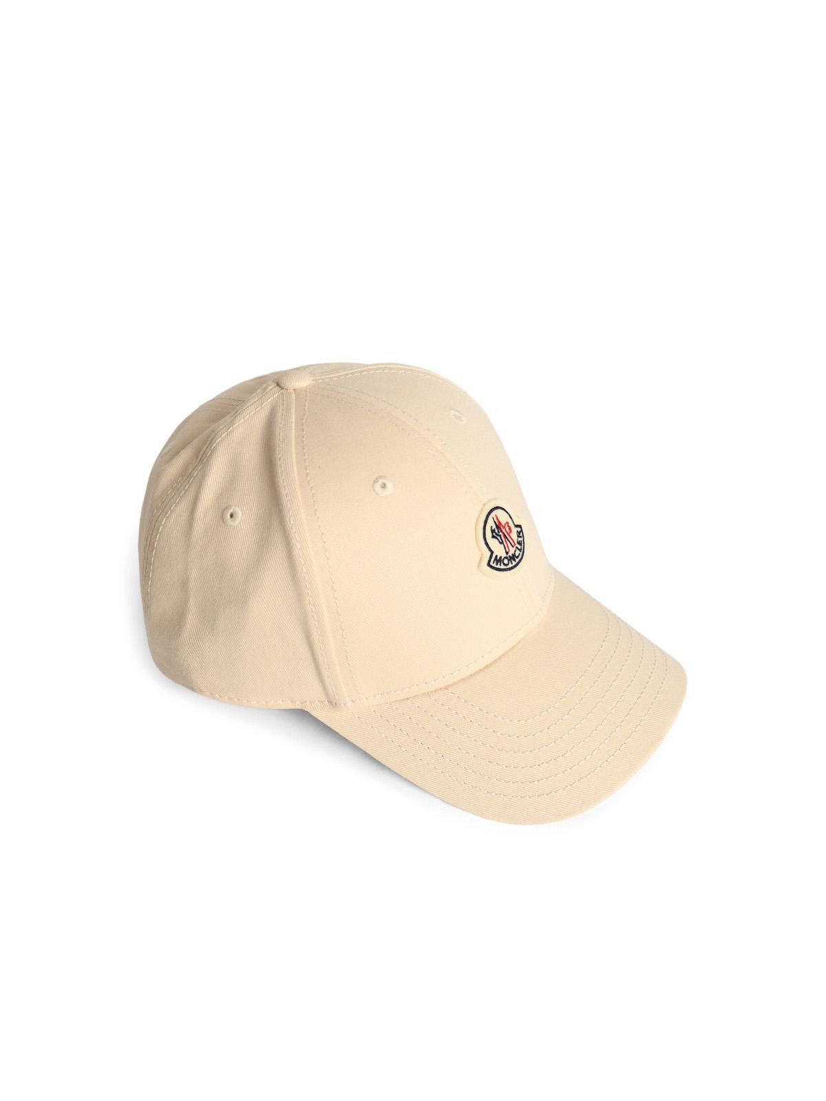Moncler MONCLER Cream Cotton Cap Size ONE SIZE - 2 Thumbnail