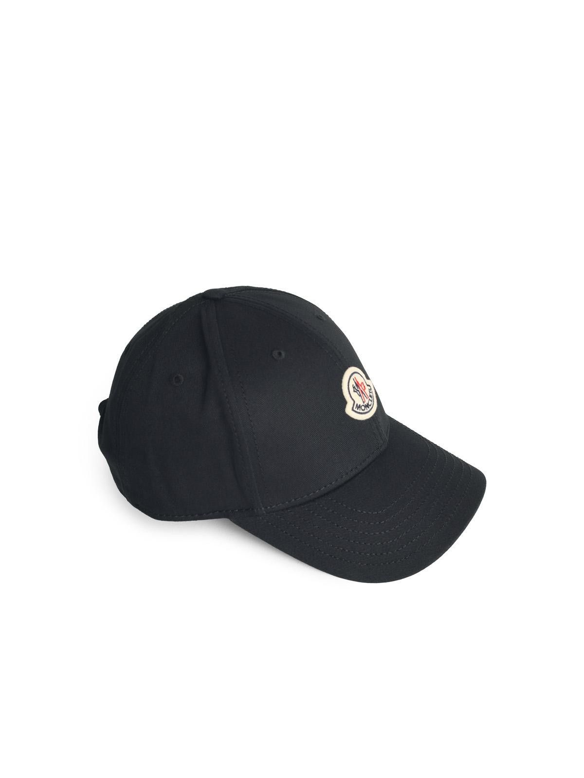 Moncler MONCLER Black Cotton Cap Size ONE SIZE - 2 Thumbnail