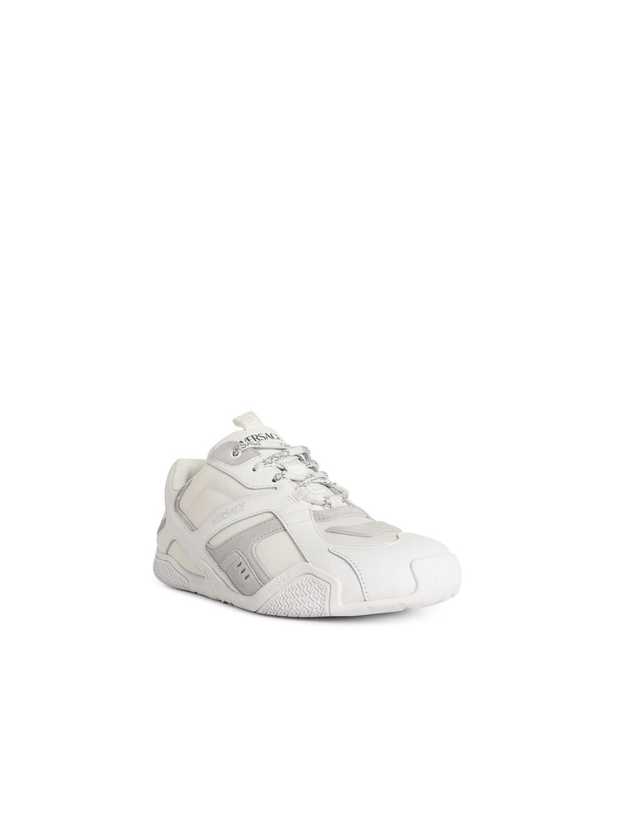 Versace VERSACE 'Galaxia' White Leather Blend Sneakers Size US 8 / EU 41 - 2 Thumbnail