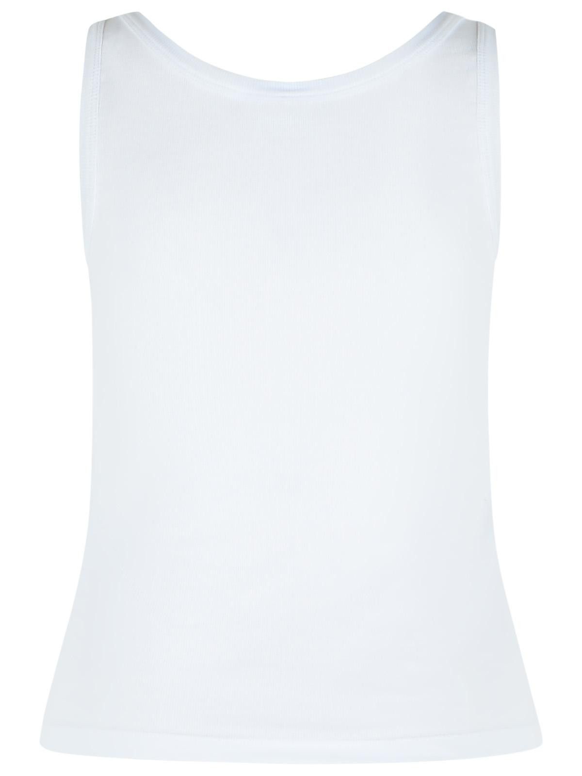 Versace VERSACE White Cotton Tank Top Size XS / US 0-2 / IT 36-38 - 3 Thumbnail