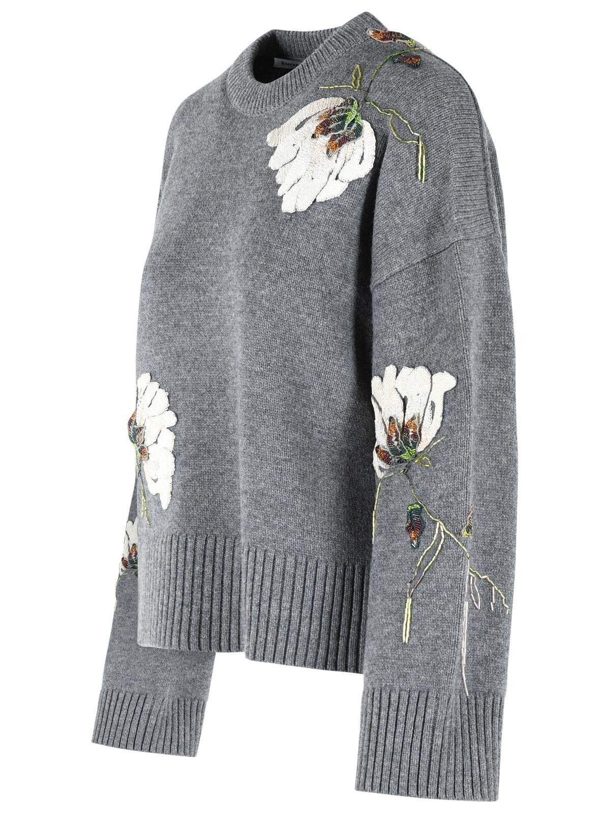 Simkhai SIMKHAI 'Dawna' Grey Wool And Cashmere Sweater Size L / US 10 / IT 46 - 2 Thumbnail