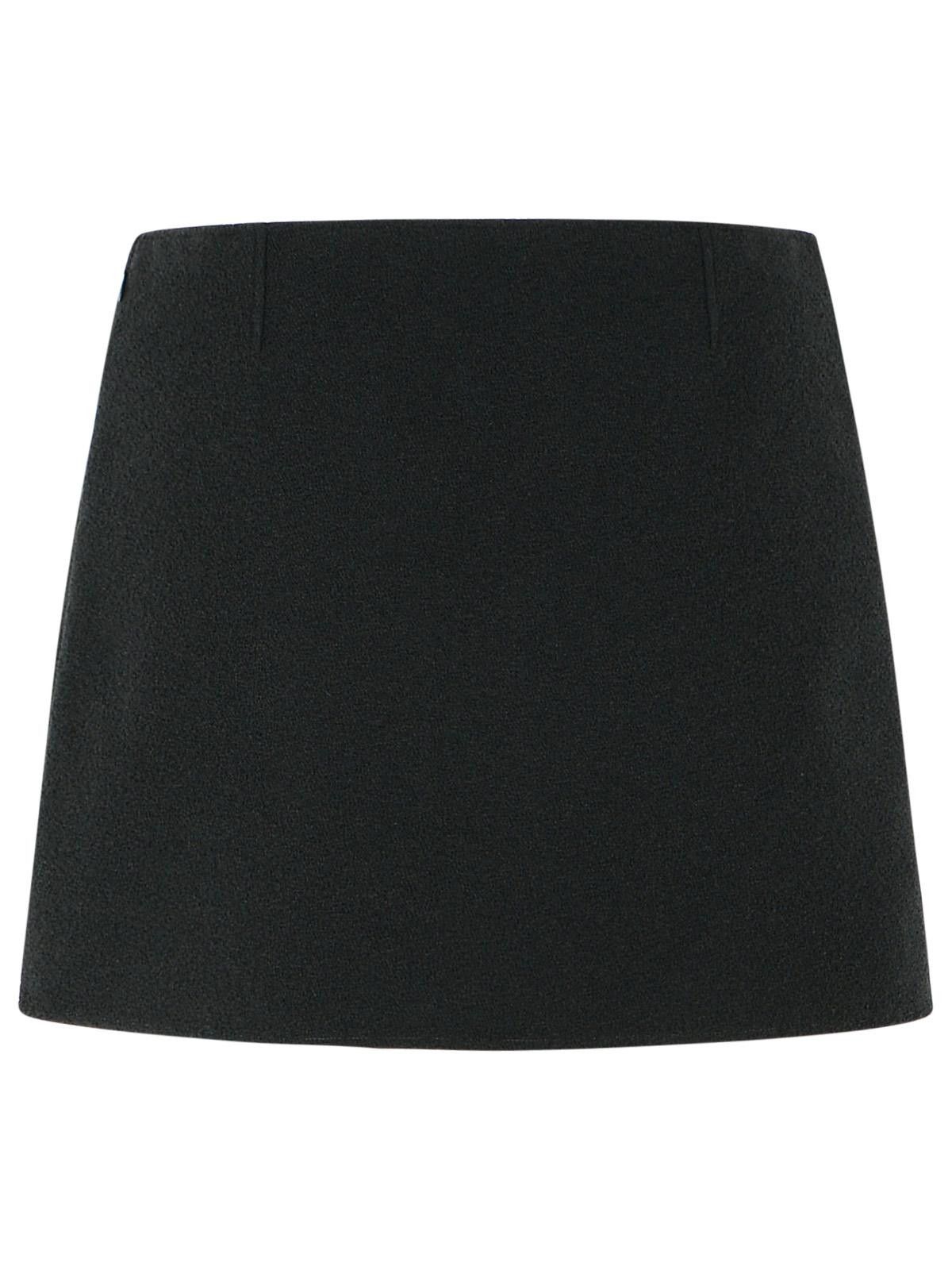Courreges COURREGES Black Cotton Blend Miniskirt Size 27" / US 4 / IT 40 - 3 Thumbnail