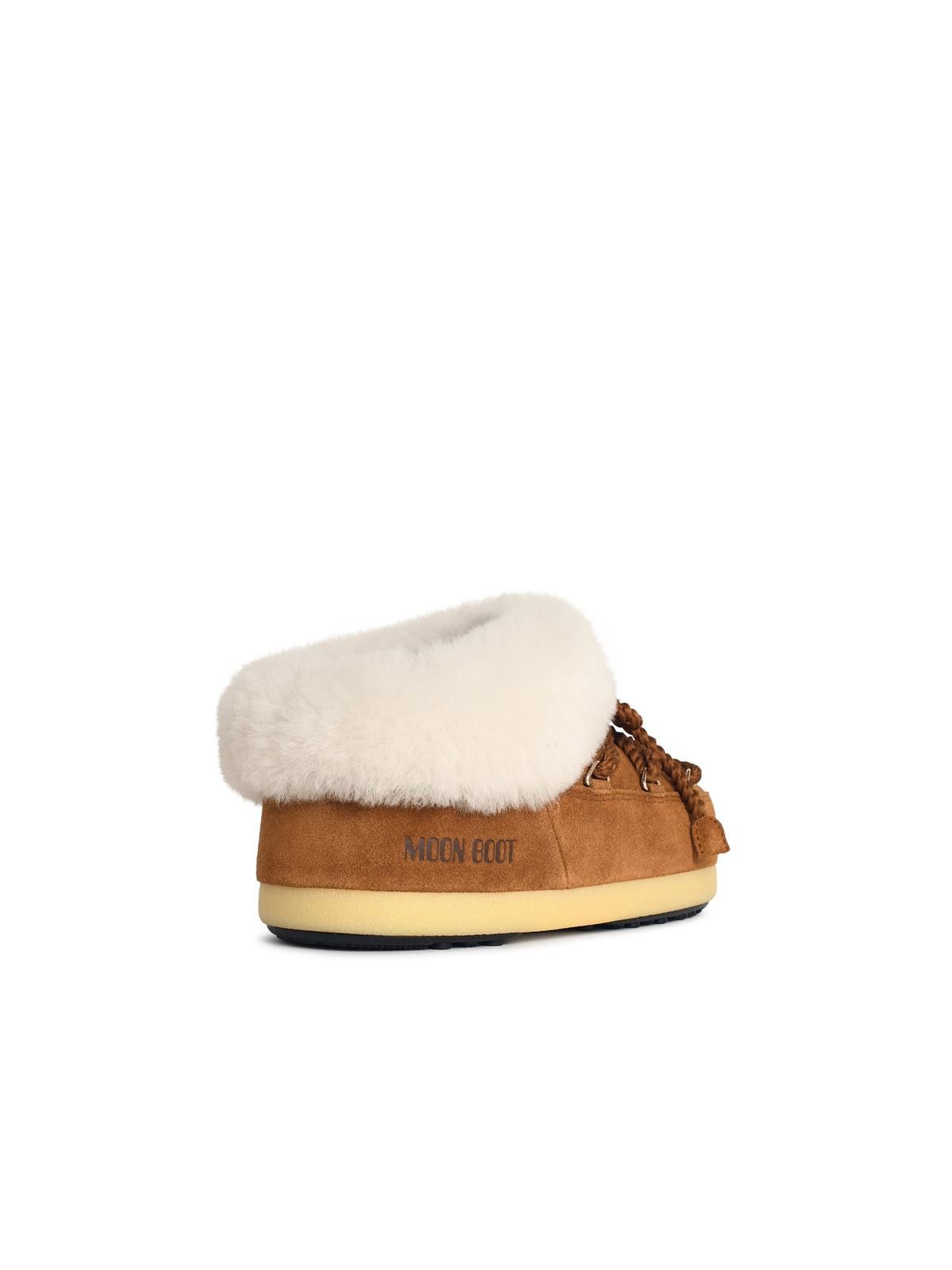 Moon Boot MOONBOOT 'Evx' Cognac Suede Slippers Size US 9 / IT 39 - 3 Thumbnail