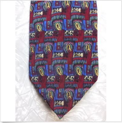 Other J Garcia Men's Neck Tie ~ Tennis Shoe Escape Red Silk Size ONE SIZE - 1 Thumbnail