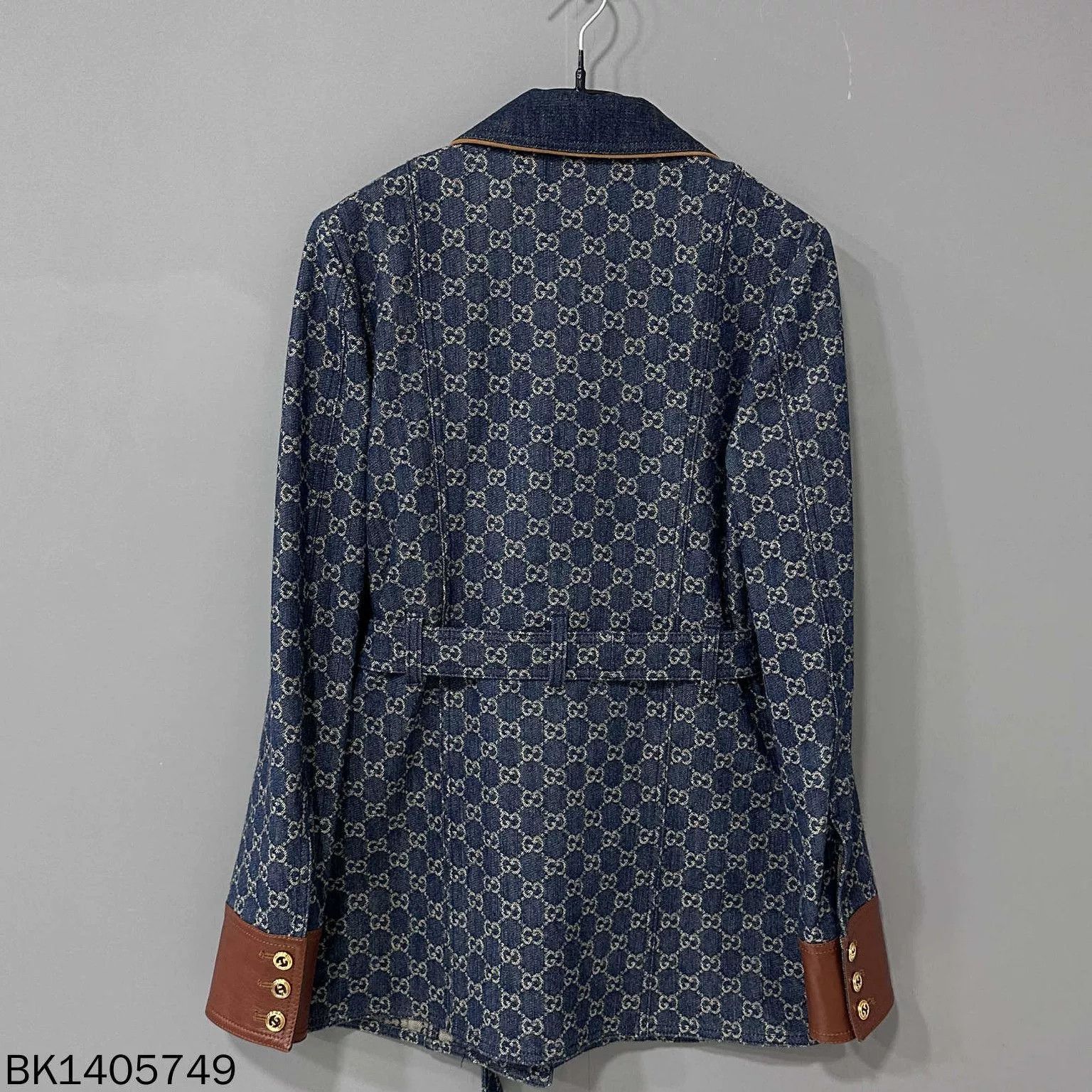 Gucci Gucci Monogram Denim Slim Jacket Size S / US 4 / IT 40 - 4 Thumbnail