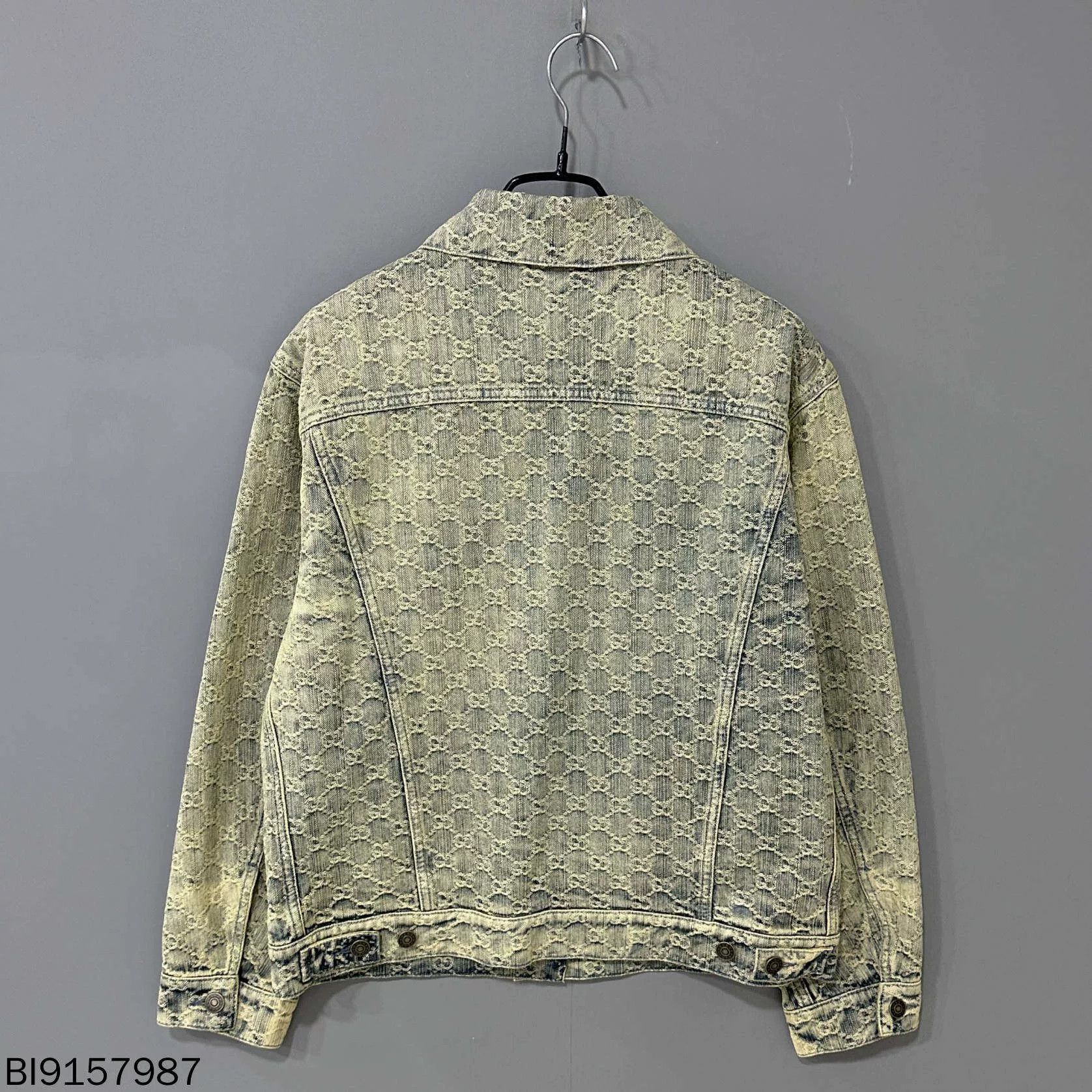 Gucci Gucci Washed Denim All-over Print Jacket Size US XXS / EU 40 - 3 Thumbnail