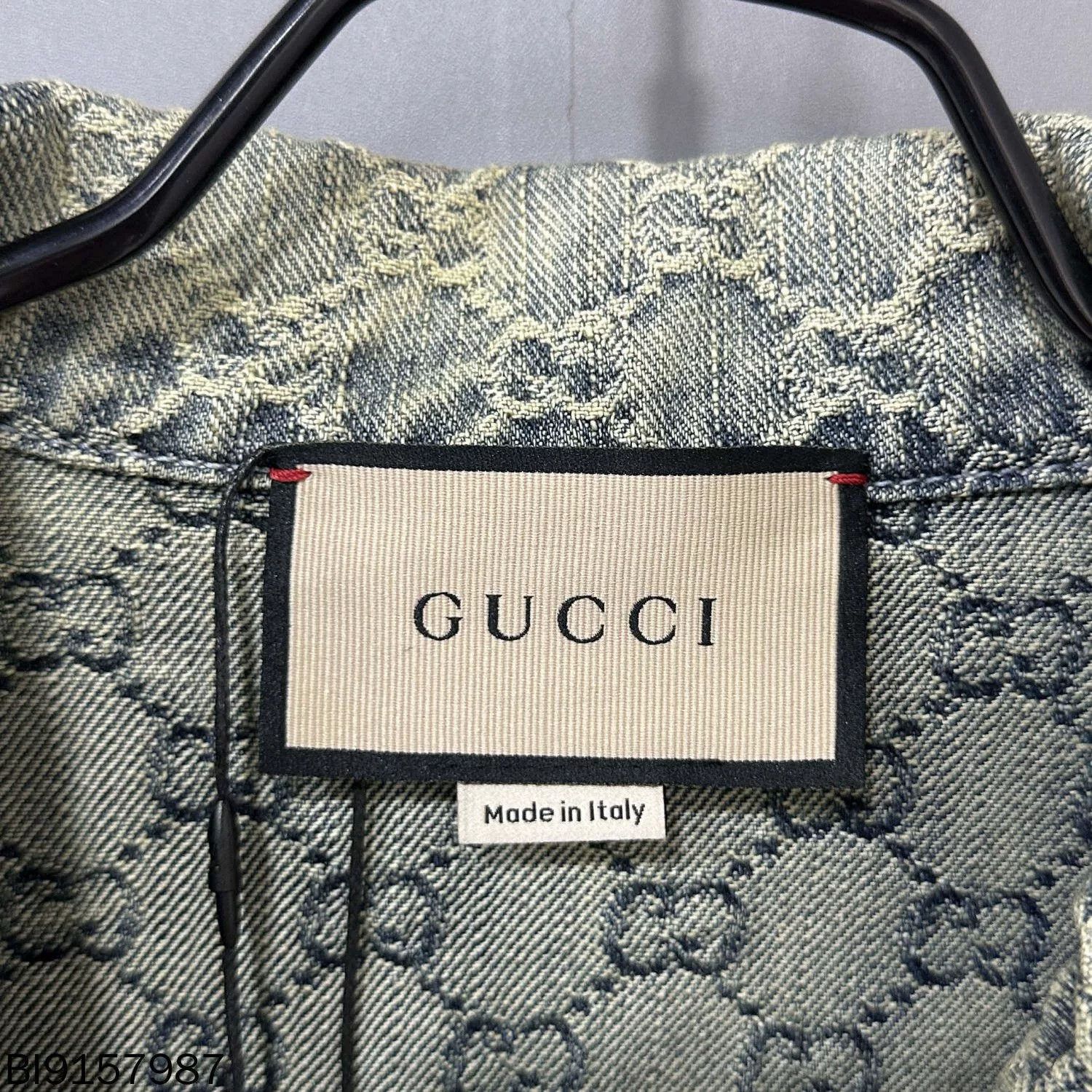 Gucci Gucci Washed Denim All-over Print Jacket Size US XXS / EU 40 - 4 Thumbnail