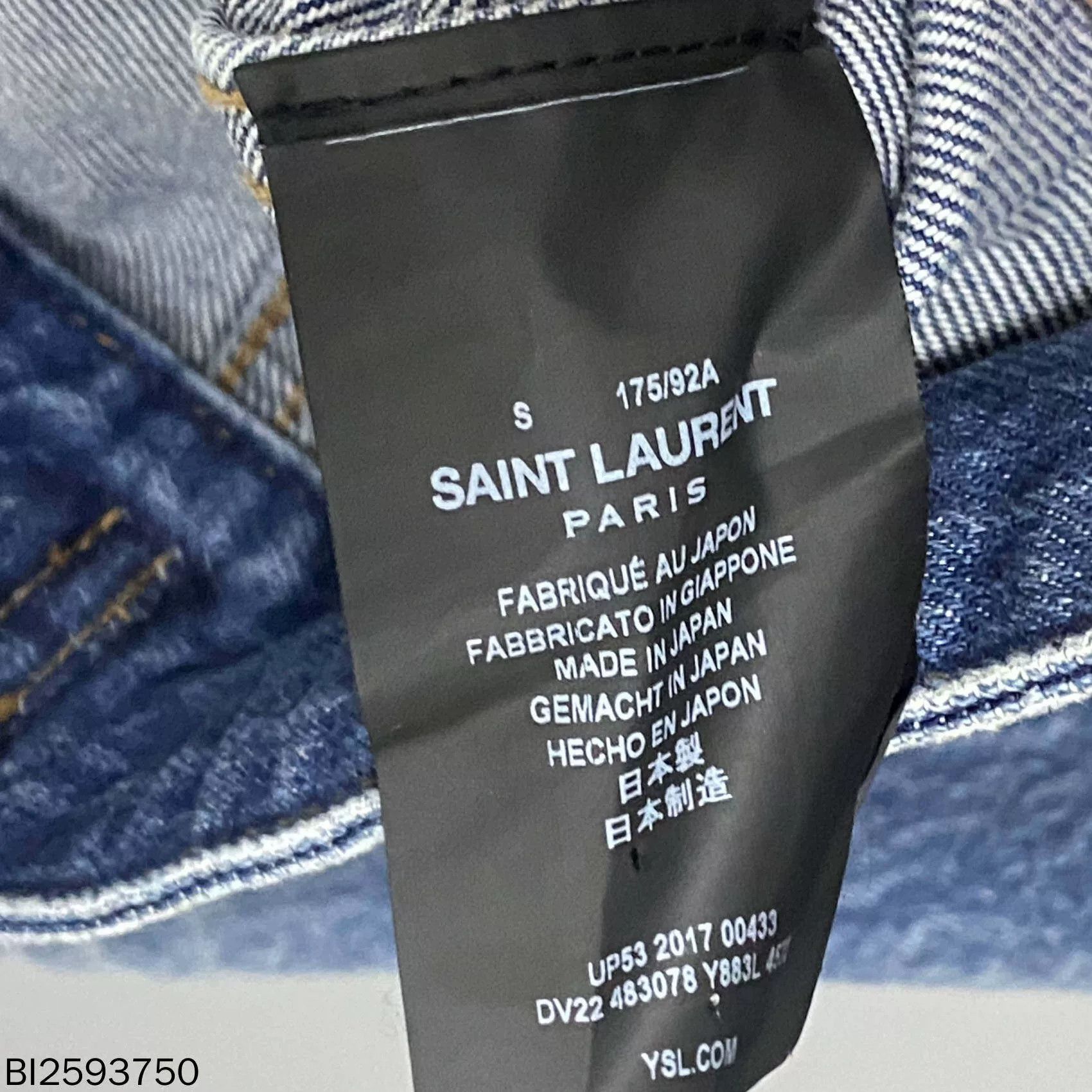 Saint Laurent Paris Embroidered Flamingo Denim Jacket Saint Laurent Size S / US 4 / IT 40 - 6 Thumbnail