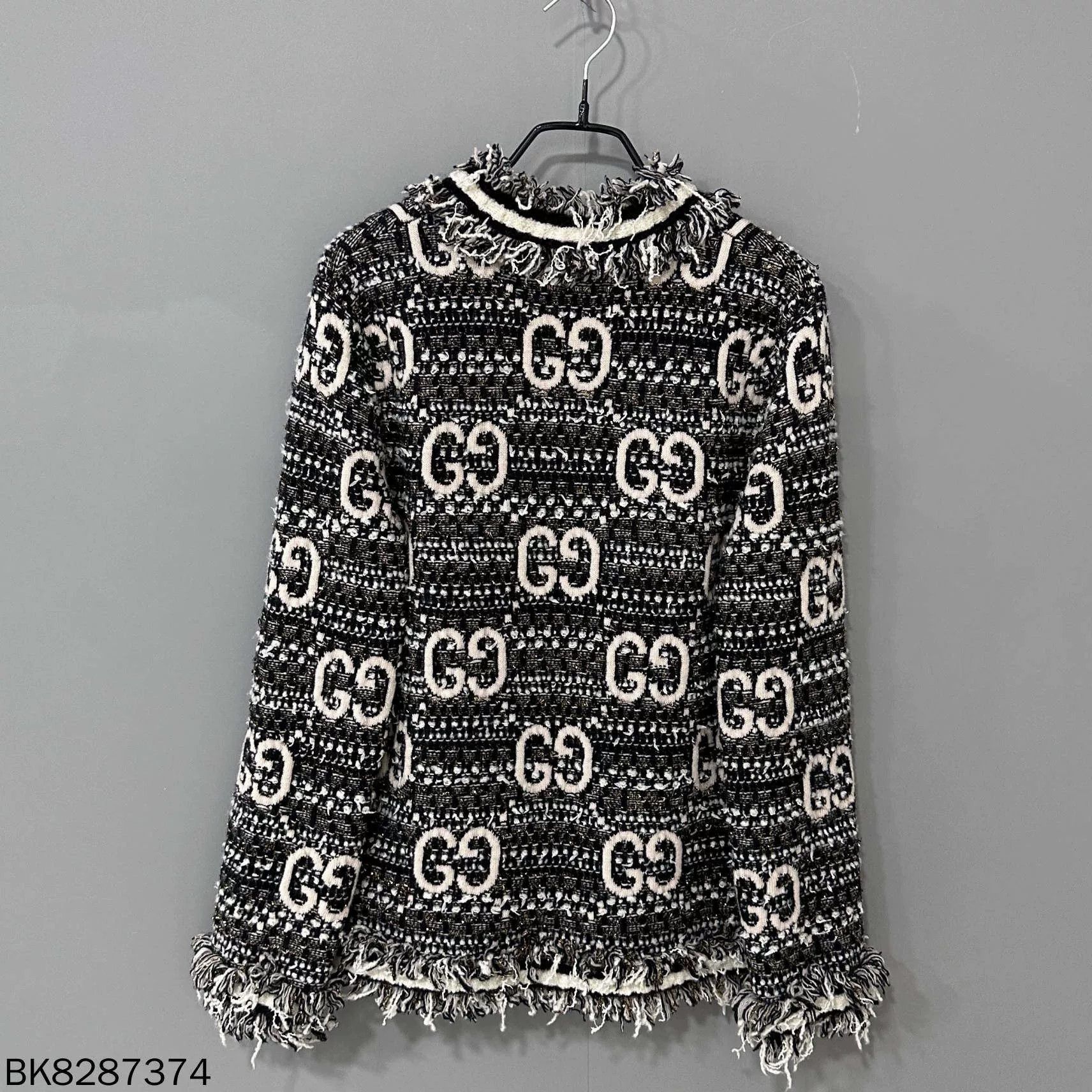 Gucci Gucci Black GG Wool Mohair Cardigan Size XS / US 0-2 / IT 36-38 - 3 Thumbnail