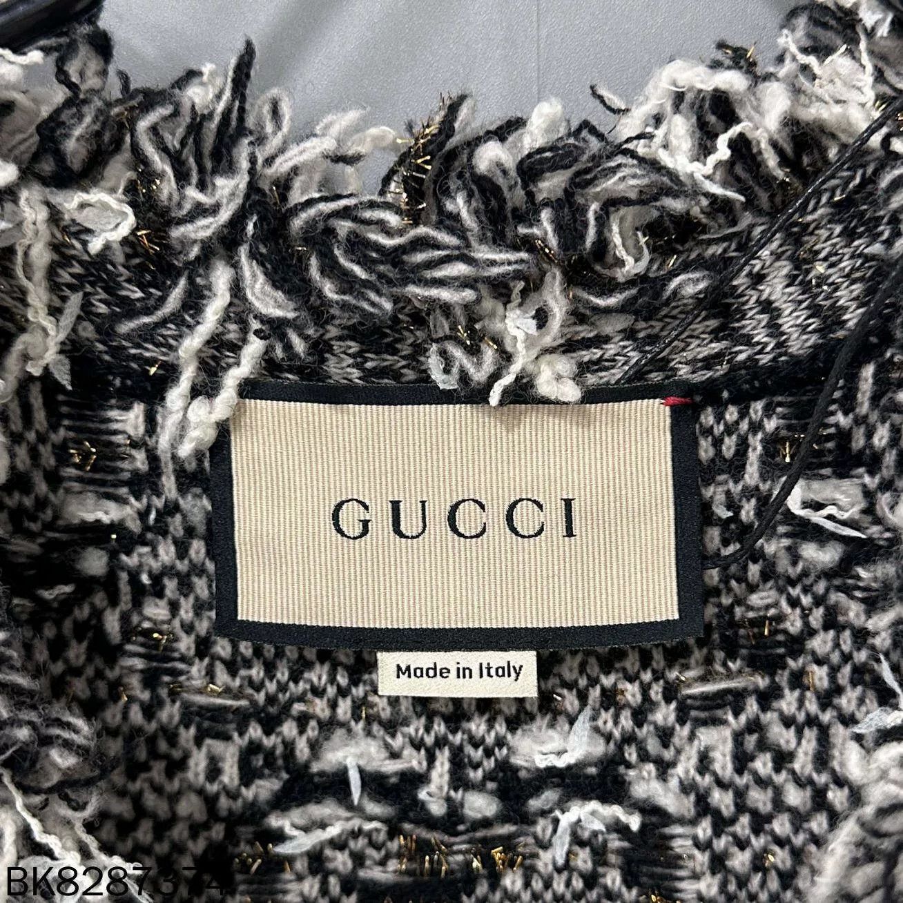 Gucci Gucci Black GG Wool Mohair Cardigan Size XS / US 0-2 / IT 36-38 - 4 Thumbnail