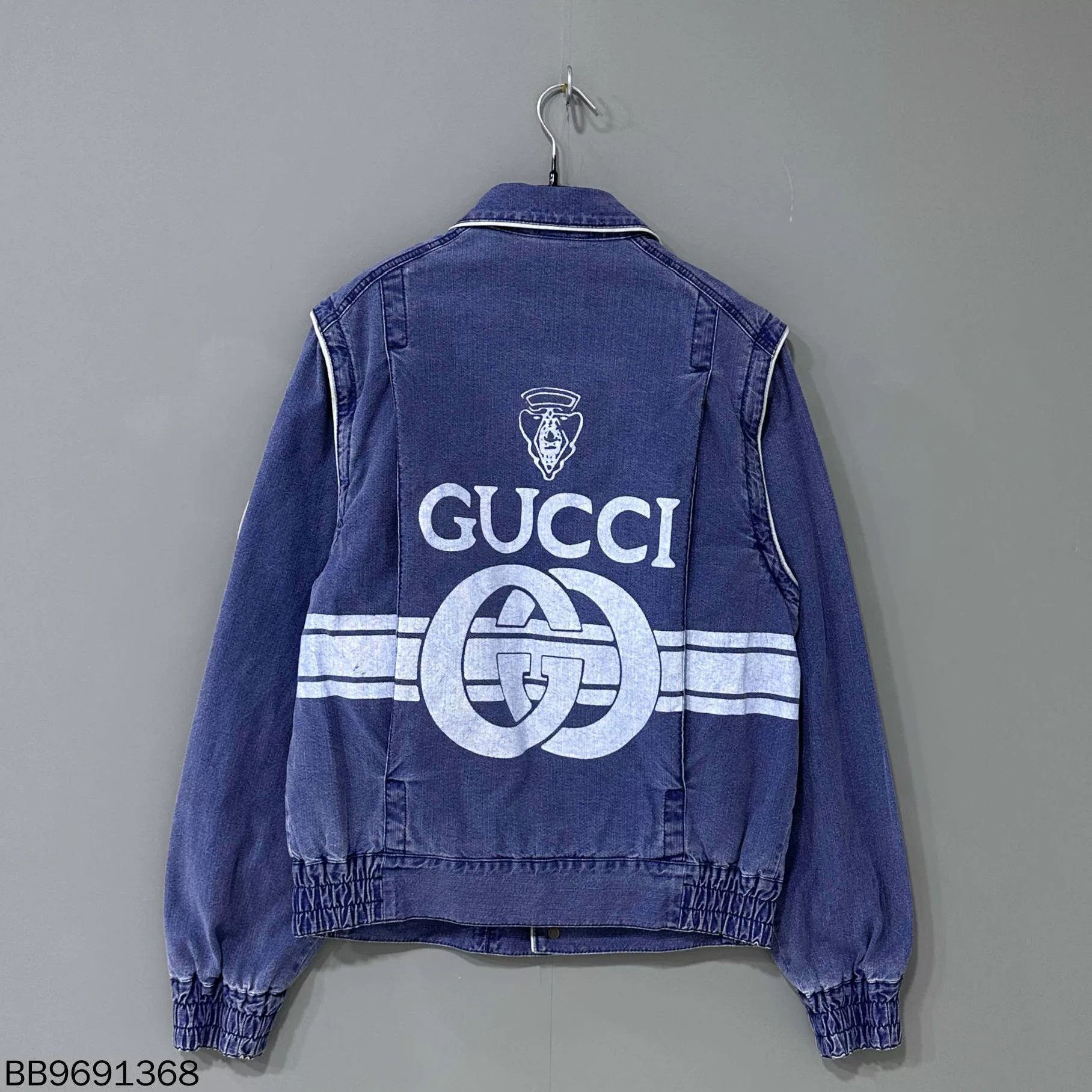 Gucci Gucci Banana Patch Logo Denim Jacket Size US S / EU 44-46 / 1 - 4 Thumbnail