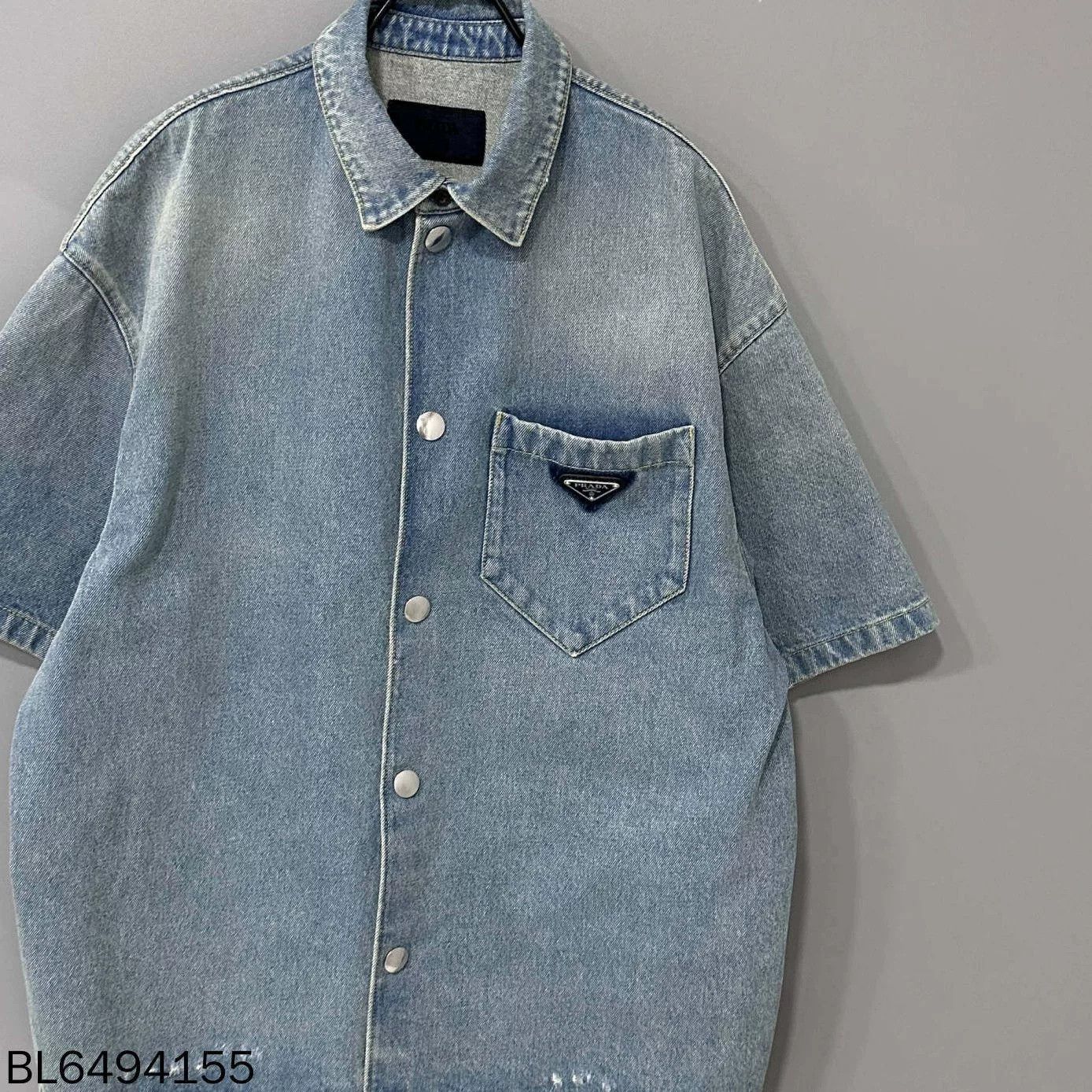 Prada Prada Triangle Logo Denim Jacket Size US L / EU 52-54 / 3 - 3 Thumbnail