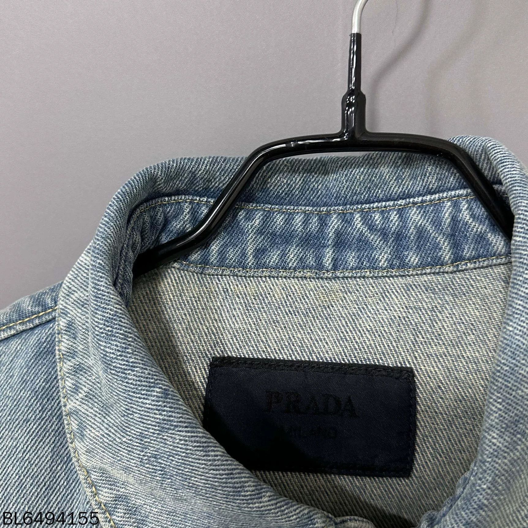 Prada Prada Triangle Logo Denim Jacket Size US L / EU 52-54 / 3 - 7 Thumbnail