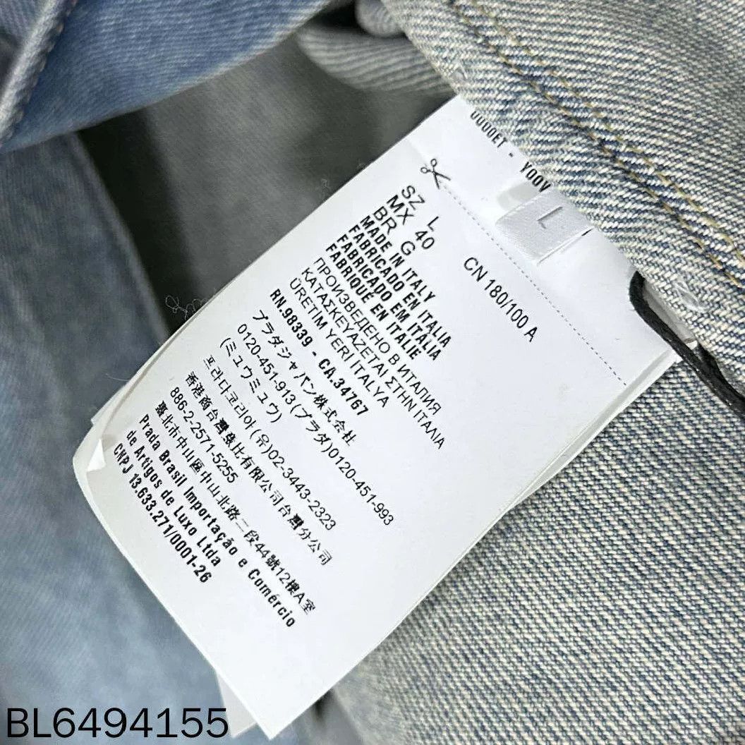 Prada Prada Triangle Logo Denim Jacket Size US L / EU 52-54 / 3 - 6 Thumbnail