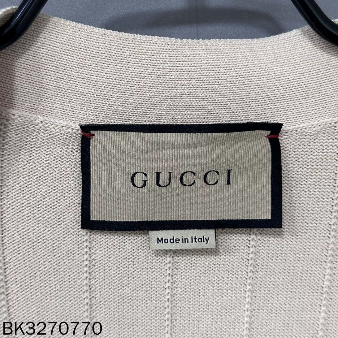 Gucci New Beige Gucci Printed Cardigan Size US L / EU 52-54 / 3 - 4 Thumbnail