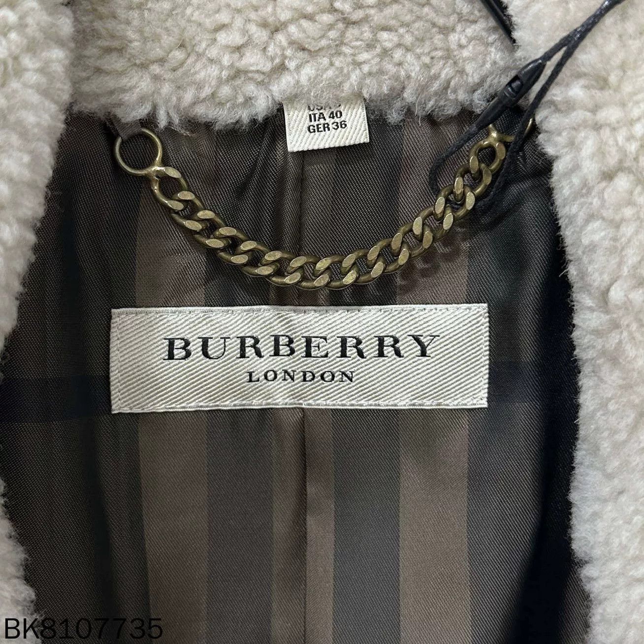 Burberry Burberry Plaid Lining Shearling Collar Zip Coat Size S / US 4 / IT 40 - 4 Thumbnail