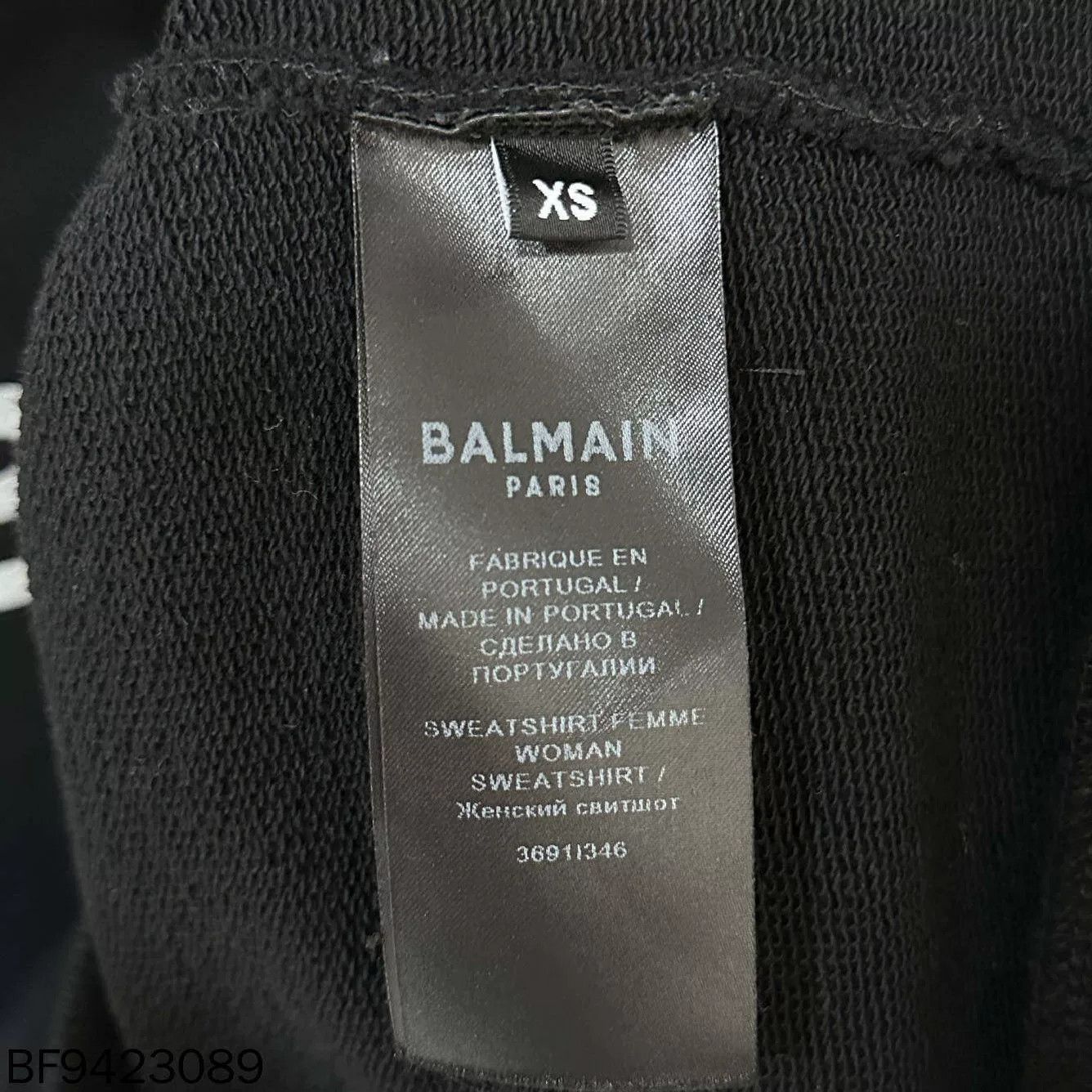 Balmain Balmain Flocked Print Logo Sweatshirt Size XS / US 0-2 / IT 36-38 - 6 Thumbnail