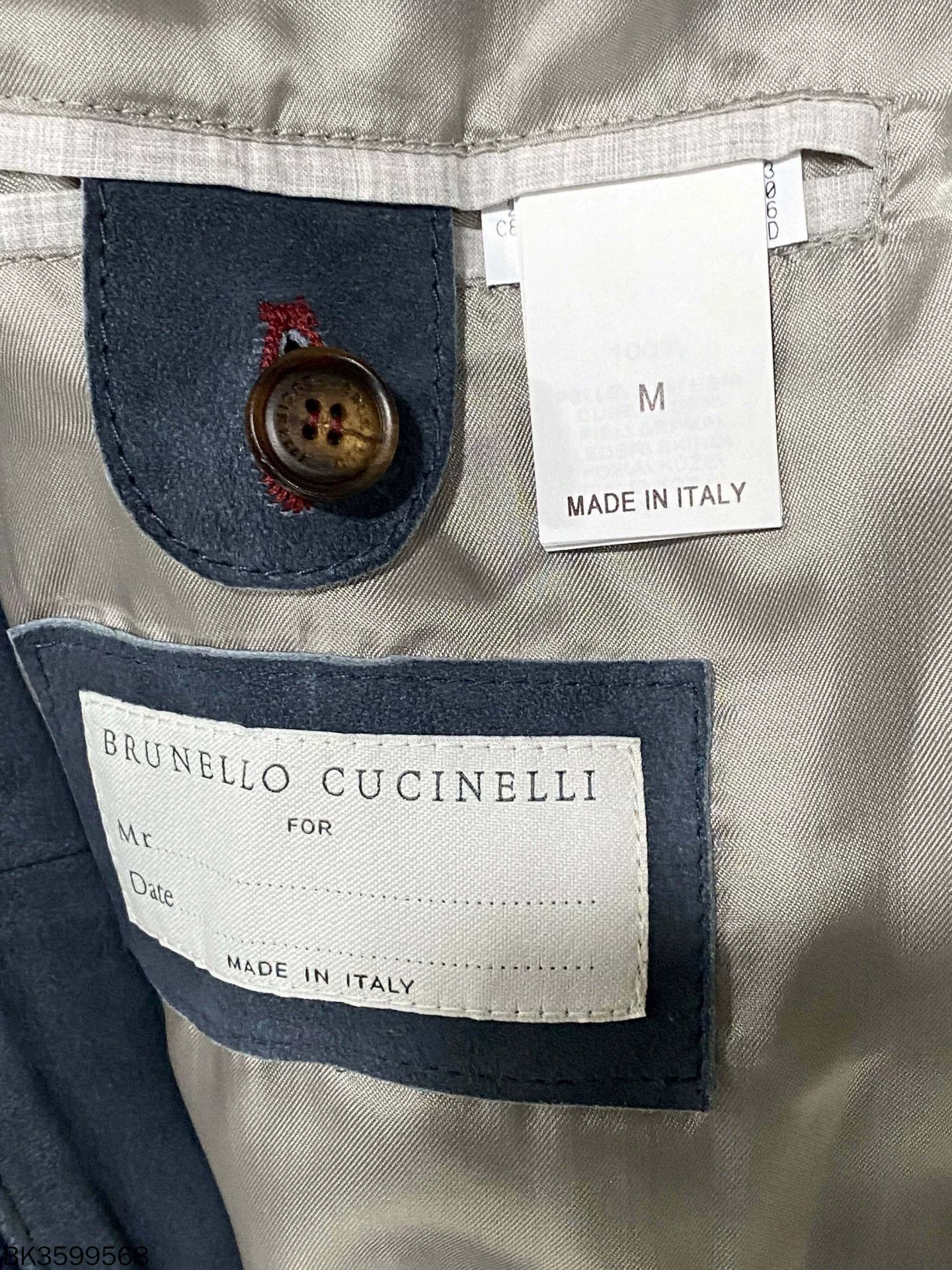 Brunello Cucinelli Brunello Cucinelli Solid Stand Collar Leather Jacket Size US M / EU 48-50 / 2 - 5 Thumbnail