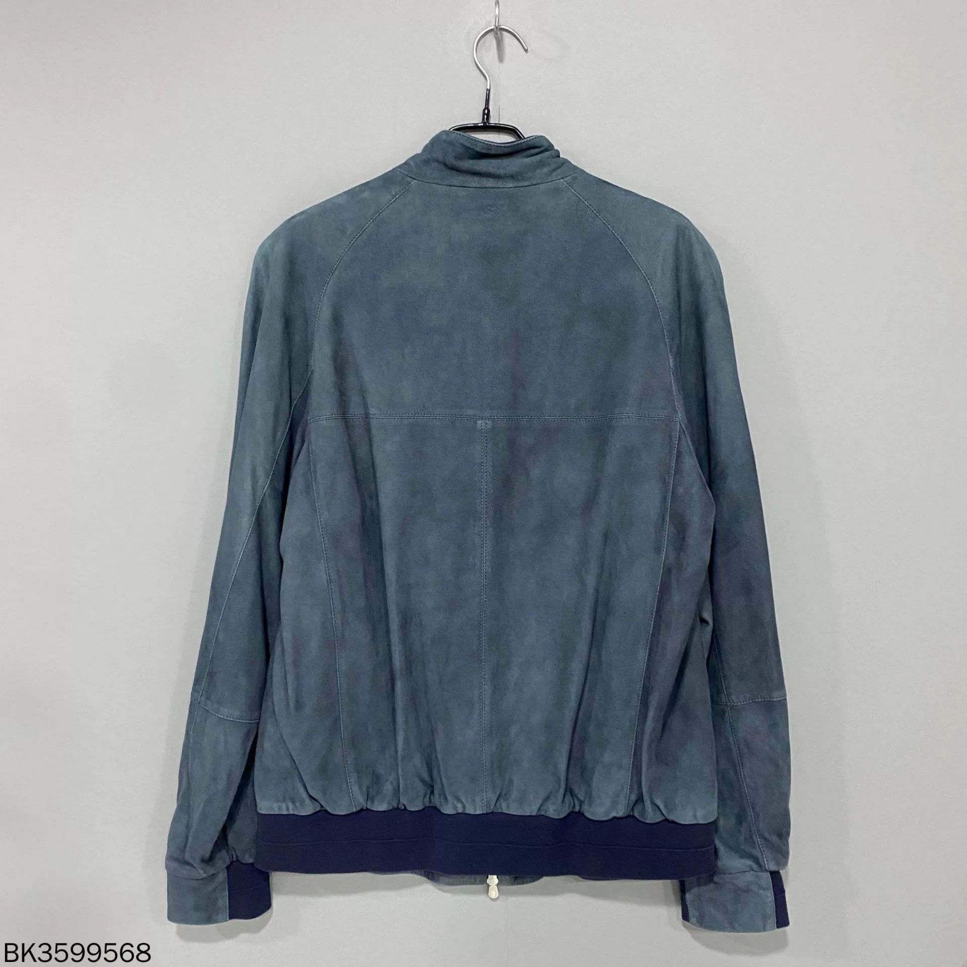 Brunello Cucinelli Brunello Cucinelli Solid Stand Collar Leather Jacket Size US M / EU 48-50 / 2 - 3 Thumbnail