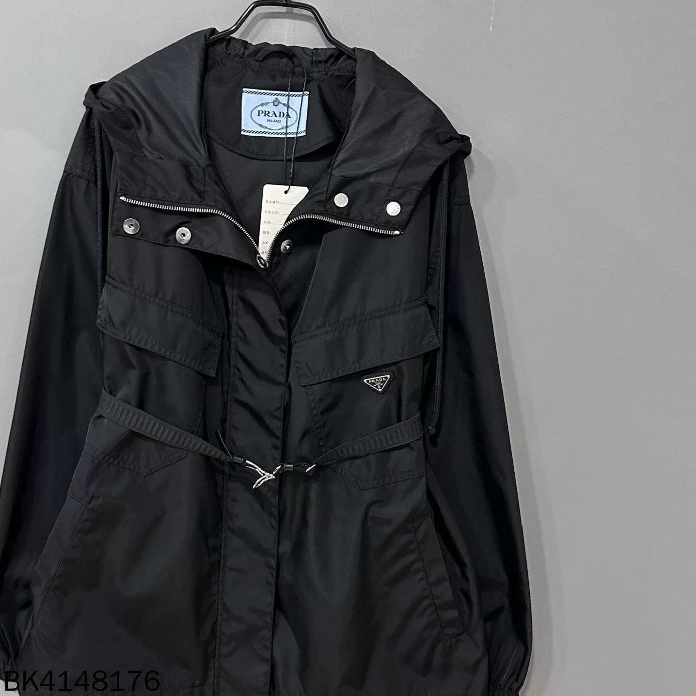 Prada Prada 2025 Triangle Logo Recycled Nylon Belted Jacket Size US XXS / EU 40 - 2 Thumbnail