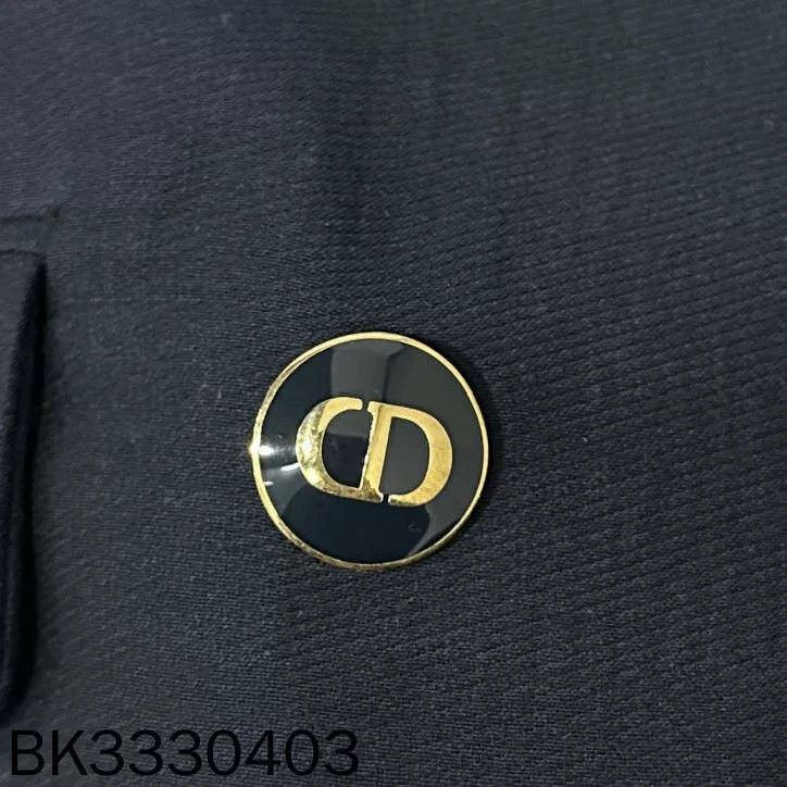 Dior Dior Dark Blue Double-Breasted Jacket Size XXS / US 00 / IT 34 - 3 Thumbnail
