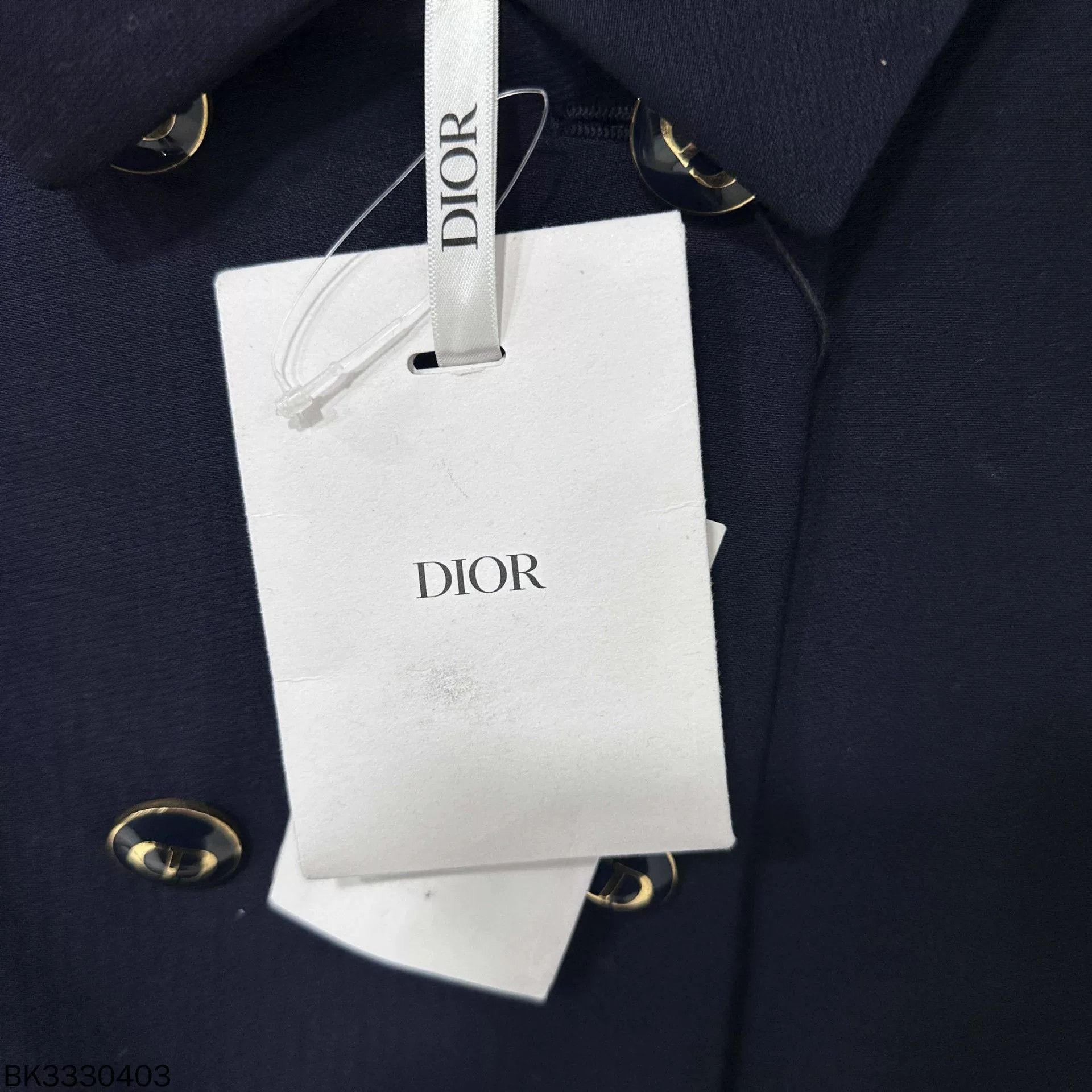 Dior Dior Dark Blue Double-Breasted Jacket Size XXS / US 00 / IT 34 - 8 Thumbnail