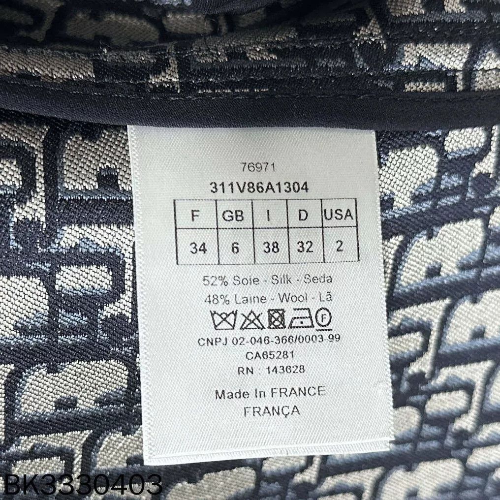 Dior Dior Dark Blue Double-Breasted Jacket Size XXS / US 00 / IT 34 - 6 Thumbnail