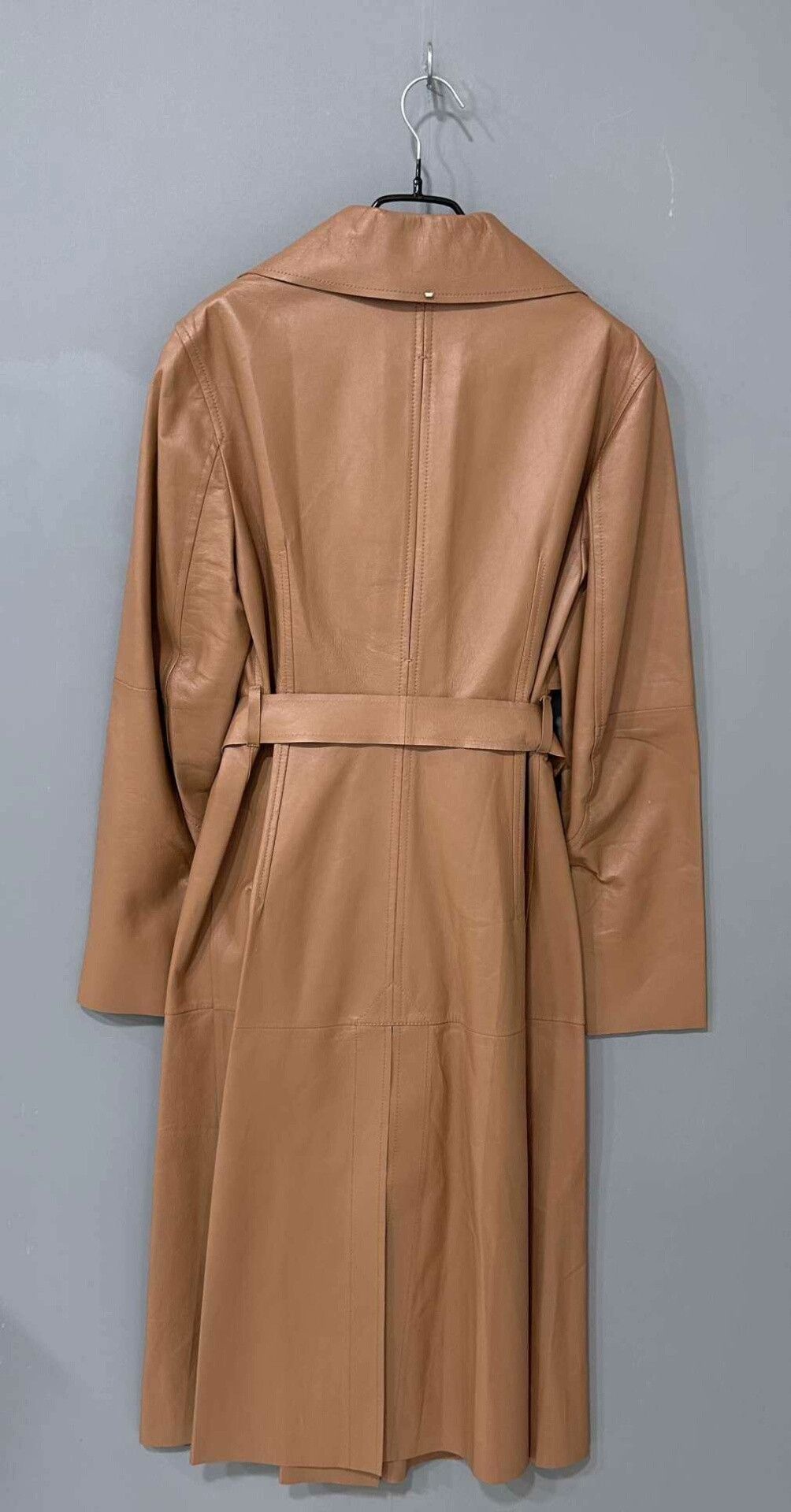 Max Mara MaxMara Lambskin Long Trench Coat Size M / US 6-8 / IT 42-44 - 3 Thumbnail