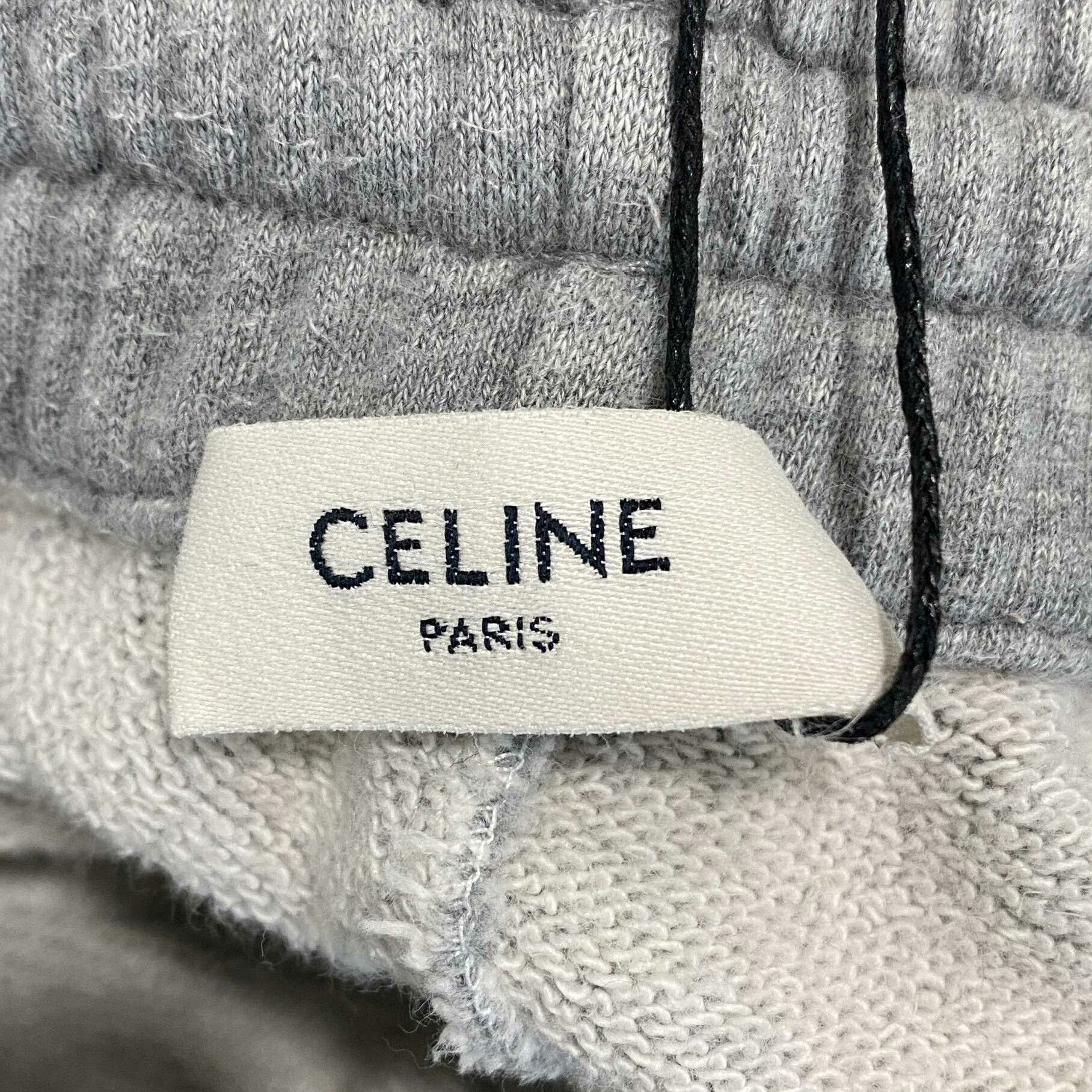 Celine Gray Logo Track Pants Celine Size 22" - 4 Thumbnail