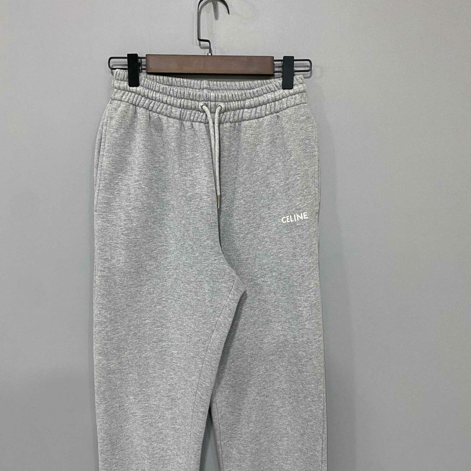 Celine Gray Logo Track Pants Celine Size 22" - 2 Thumbnail