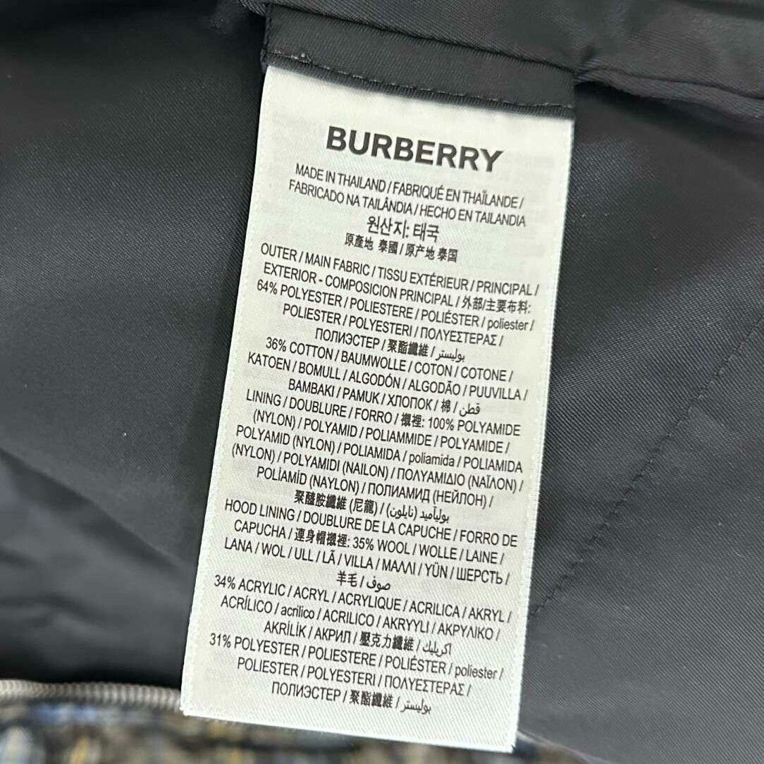 Burberry Burberry Lamb Fur Collar Check Down Jacket Size S / US 4 / IT 40 - 5 Thumbnail