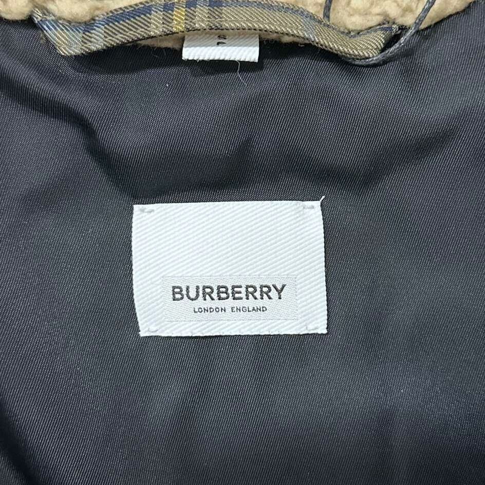 Burberry Burberry Lamb Fur Collar Check Down Jacket Size S / US 4 / IT 40 - 4 Thumbnail