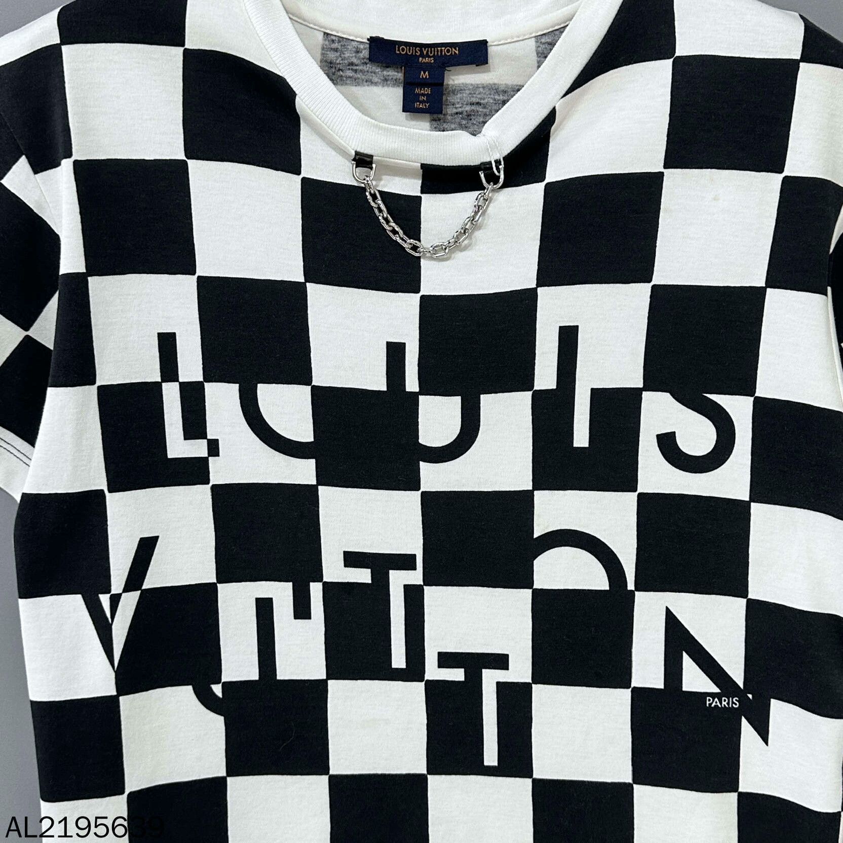 Louis Vuitton Louis Vuitton Deconstructed Logo Checkerboard Tee Size US M / EU 48-50 / 2 - 4 Thumbnail