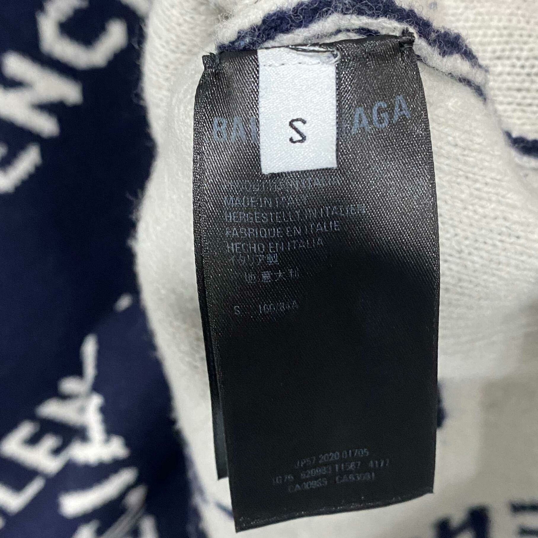 Balenciaga Balenciaga All-Over Logo Knit Sweater Size US S / EU 44-46 / 1 - 5 Thumbnail