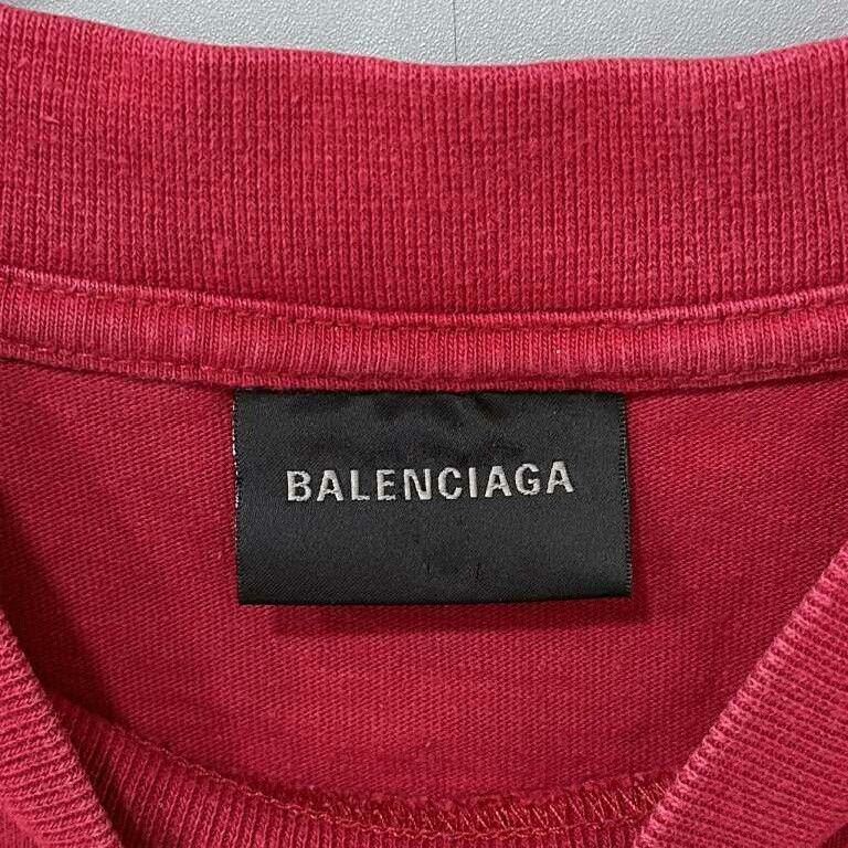 Balenciaga Balenciaga Red Flame Crackle Short Sleeve Size US XS / EU 42 / 0 - 5 Thumbnail