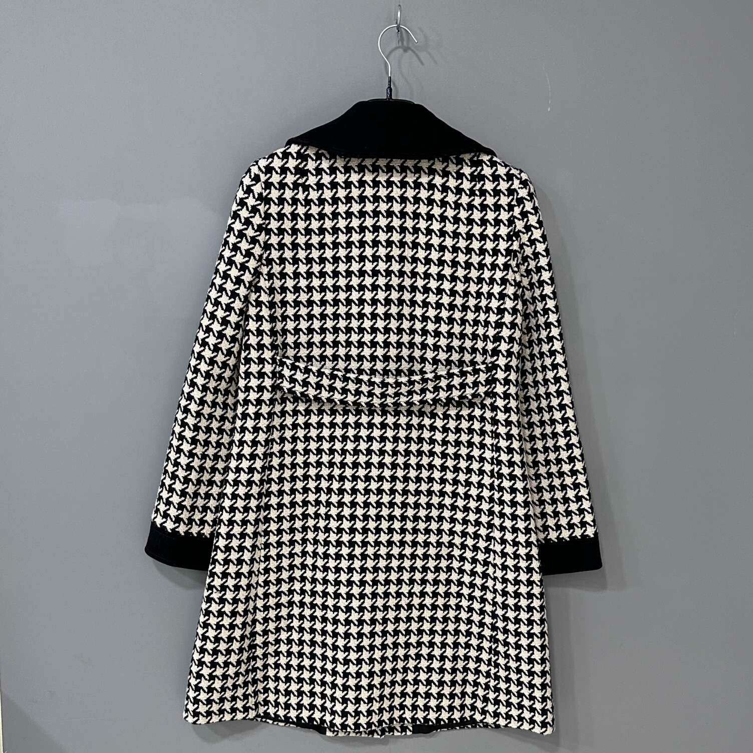 Gucci Gucci Houndstooth Wool Coat Size XS / US 0-2 / IT 36-38 - 3 Thumbnail