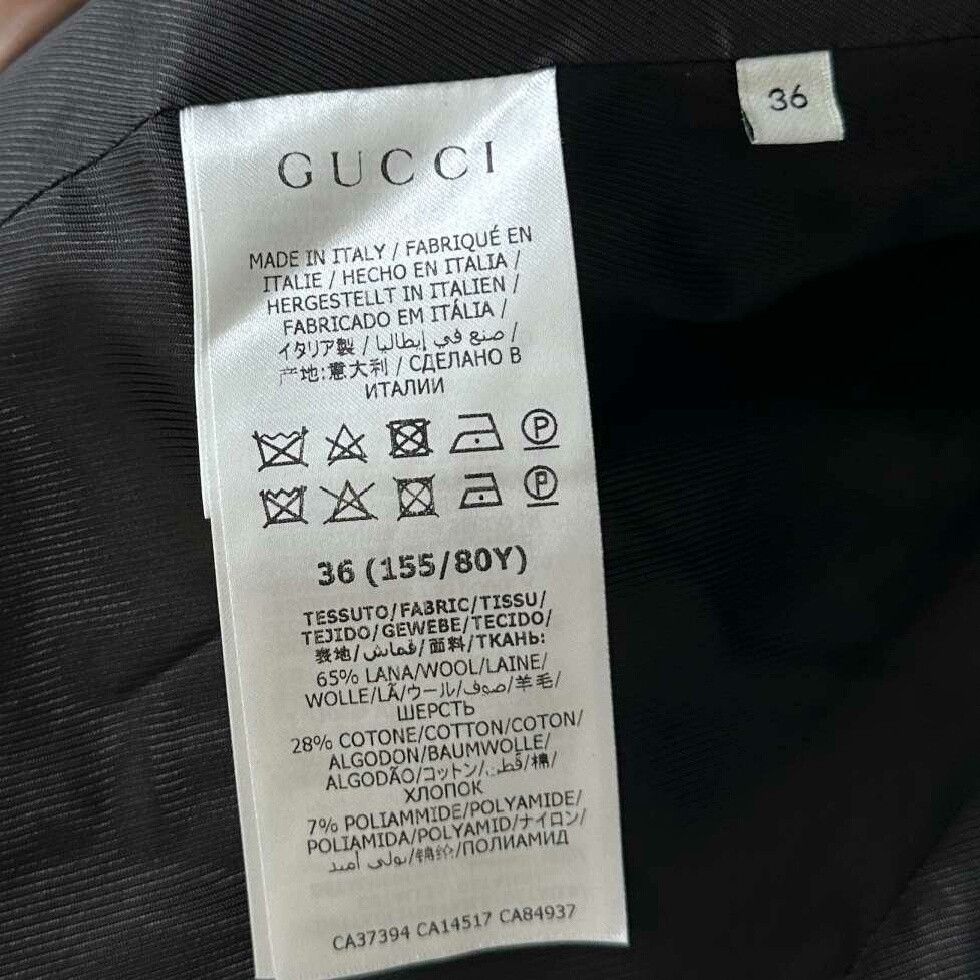 Gucci Gucci Houndstooth Wool Coat Size XS / US 0-2 / IT 36-38 - 6 Thumbnail