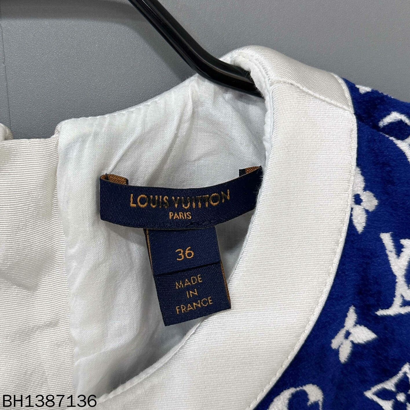 Louis Vuitton Blue Monogram Sleeveless Dress Louis Vuitton Size XS / US 0-2 / IT 36-38 - 6 Thumbnail