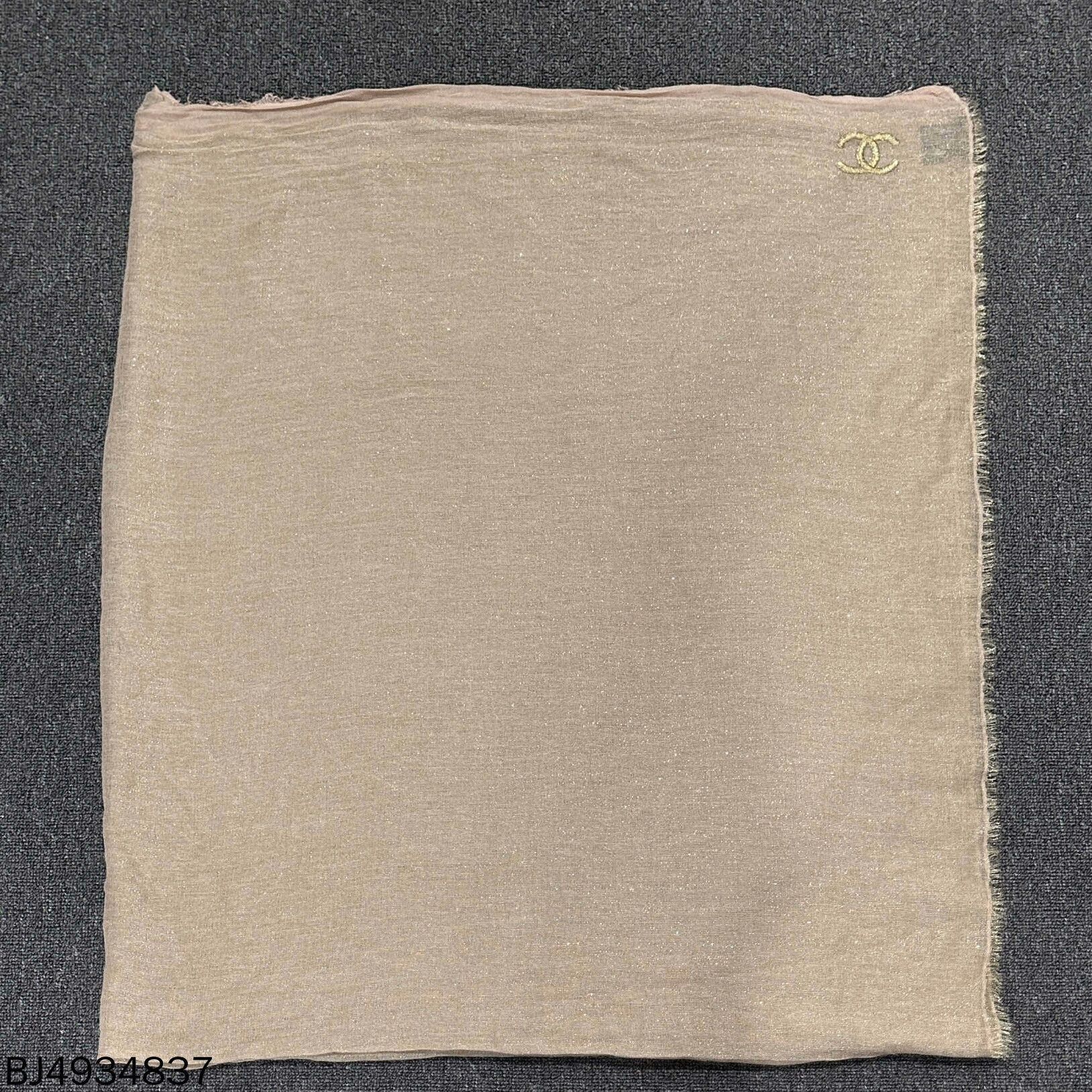 Chanel Embroidered Logo Alpaca Scarf Chanel Size ONE SIZE - 3 Thumbnail