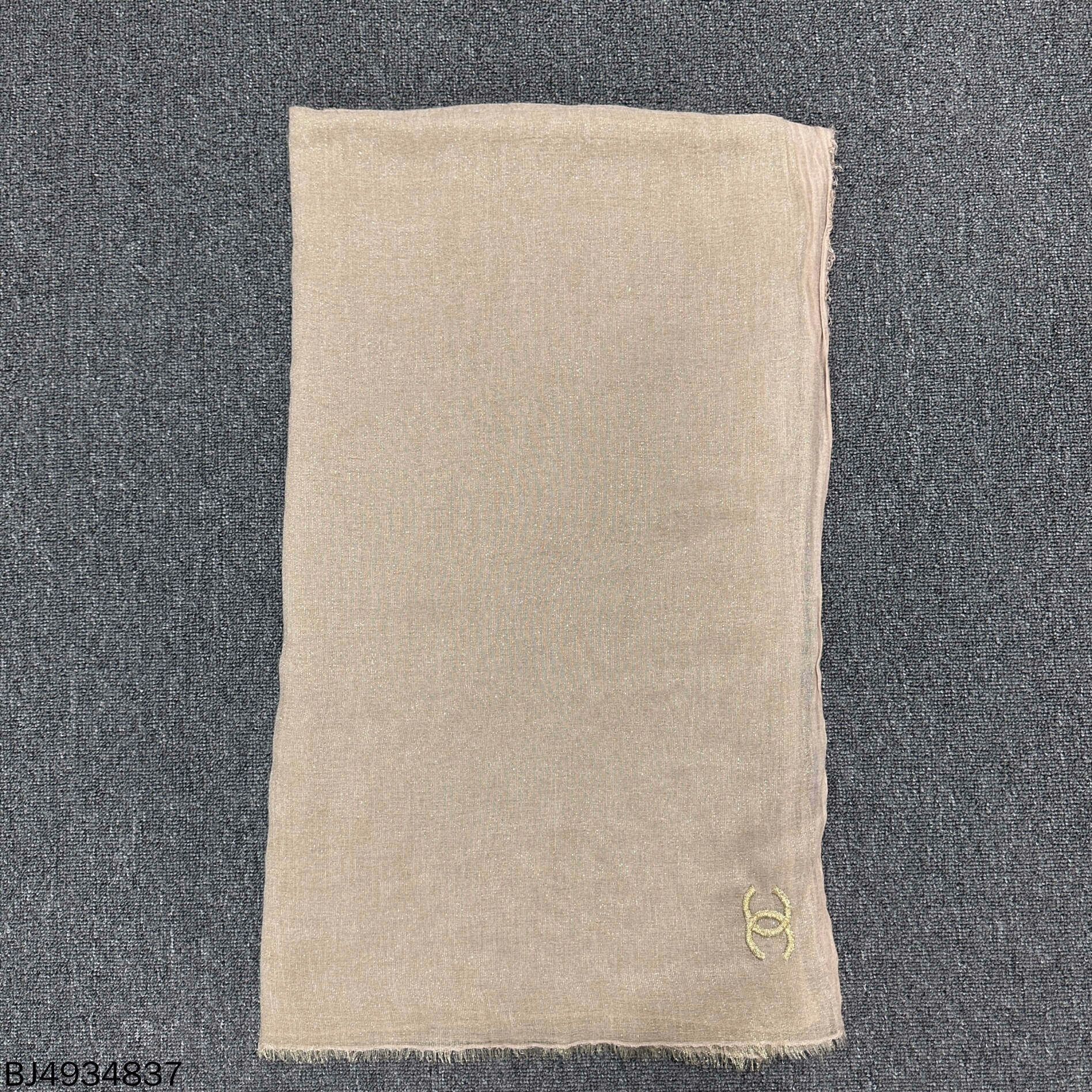 Chanel Embroidered Logo Alpaca Scarf Chanel Size ONE SIZE - 2 Thumbnail