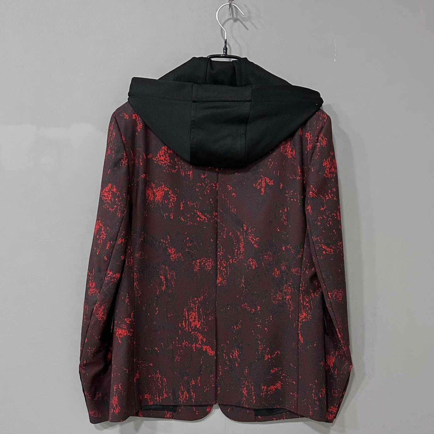 Dior Dior Dark Red Hooded Suit Jacket Size US S / EU 44-46 / 1 - 3 Thumbnail