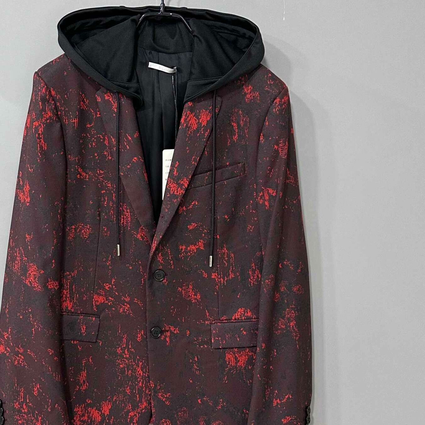 Dior Dior Dark Red Hooded Suit Jacket Size US S / EU 44-46 / 1 - 2 Thumbnail