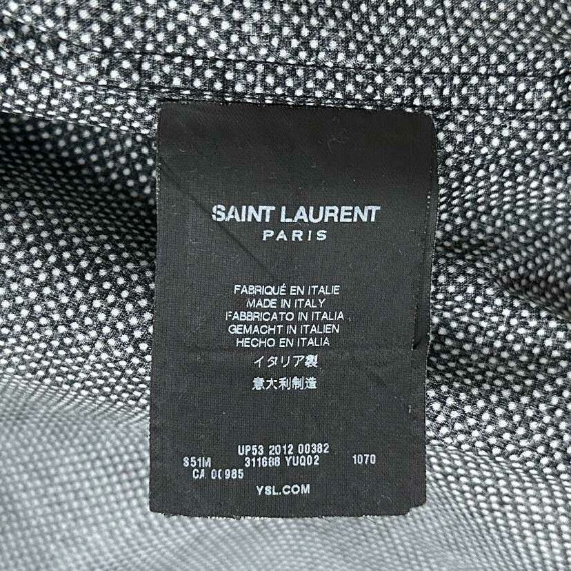 Saint Laurent Paris Double Pocket Polka Dot Shirt Saint Laurent Size S / US 4 / IT 40 - 5 Thumbnail