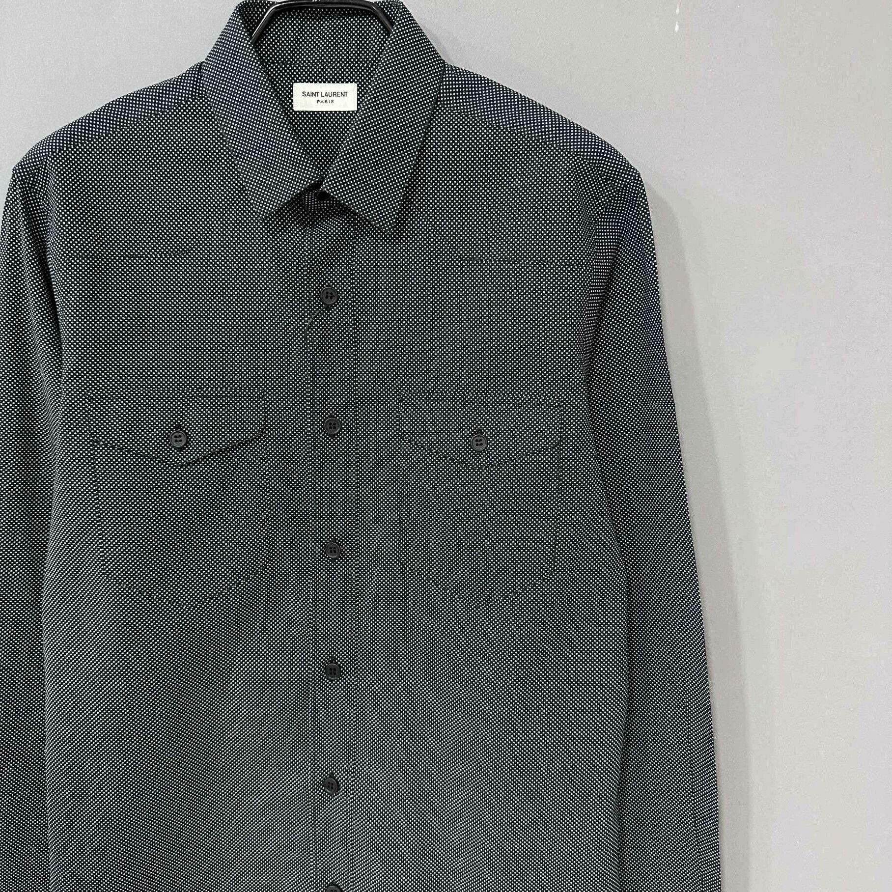 Saint Laurent Paris Double Pocket Polka Dot Shirt Saint Laurent Size S / US 4 / IT 40 - 2 Thumbnail