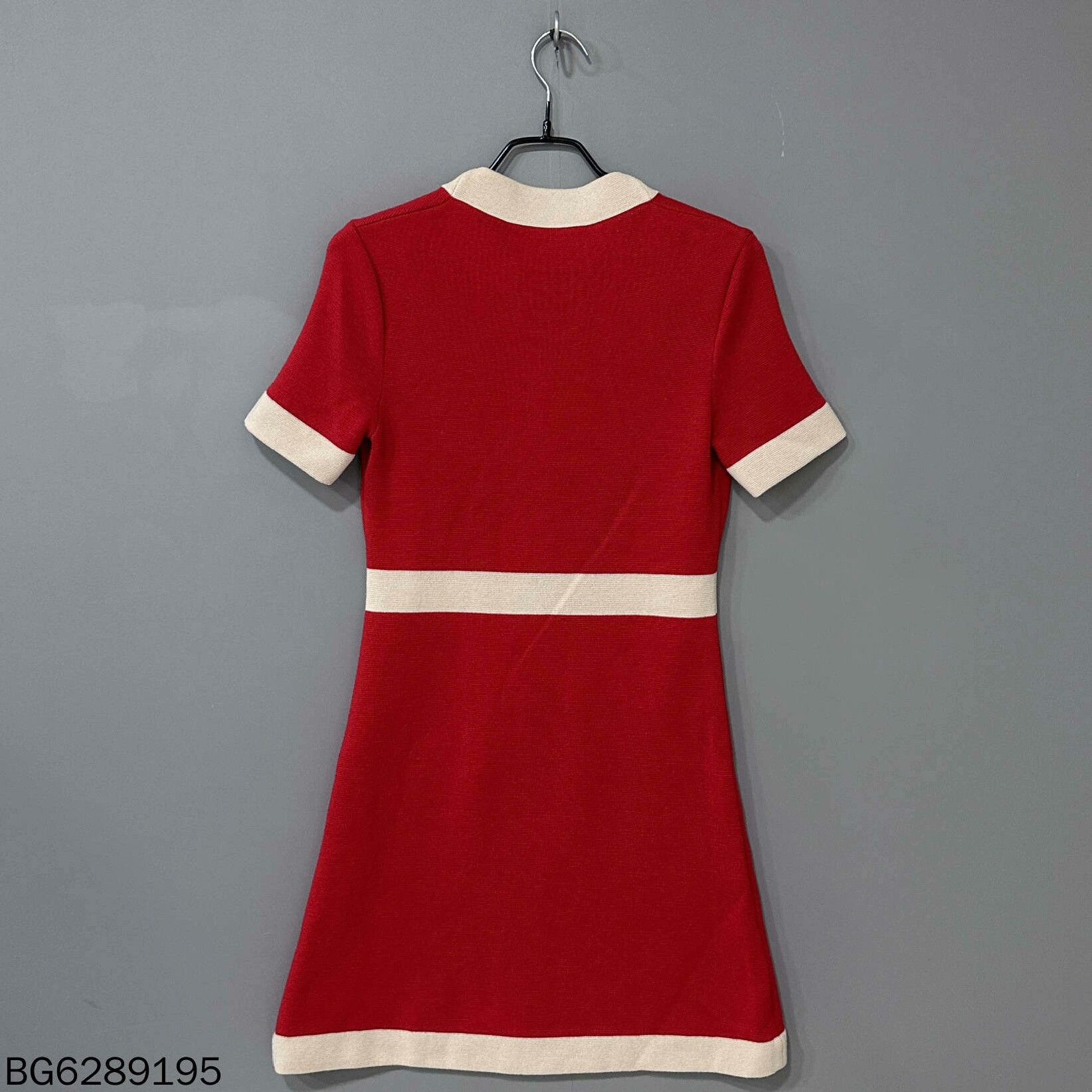 Gucci Gucci Red Double G Knit Dress Size XS / US 0-2 / IT 36-38 - 3 Thumbnail