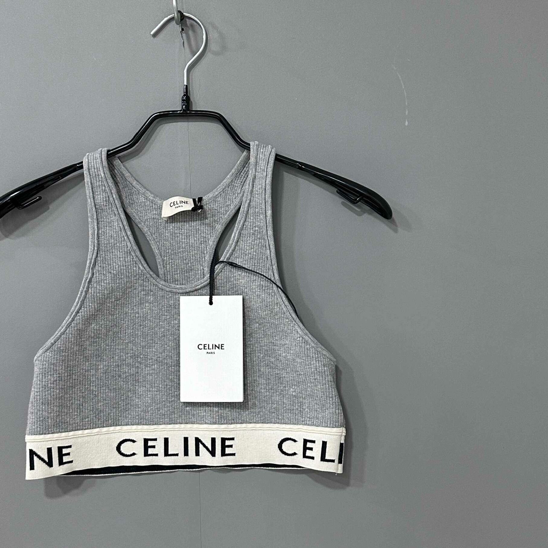Celine Sports Knit Bra Top Celine Size XS / US 0-2 / IT 36-38 - 2 Thumbnail