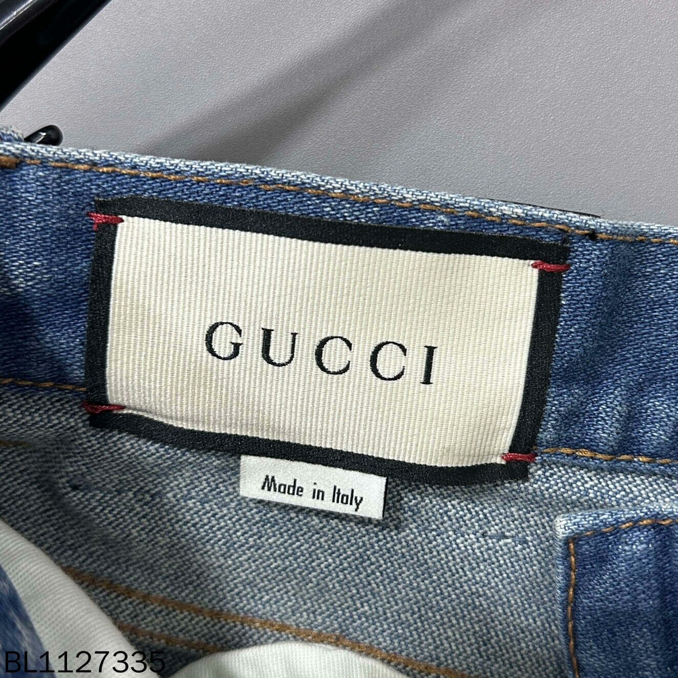 Gucci Gucci Apple Logo Denim Shorts Size 27" / US 4 / IT 40 - 5 Thumbnail
