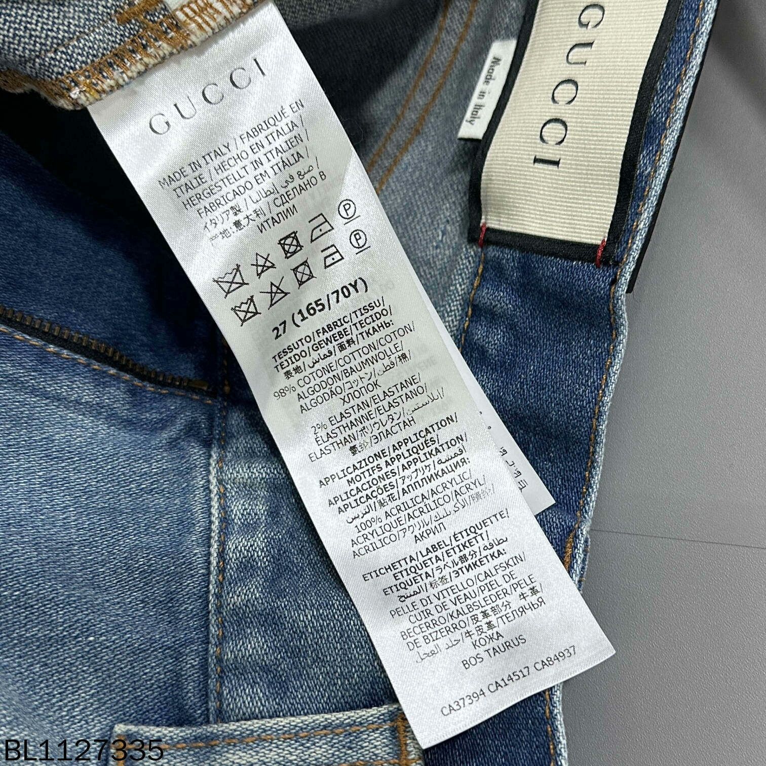 Gucci Gucci Apple Logo Denim Shorts Size 27" / US 4 / IT 40 - 4 Thumbnail