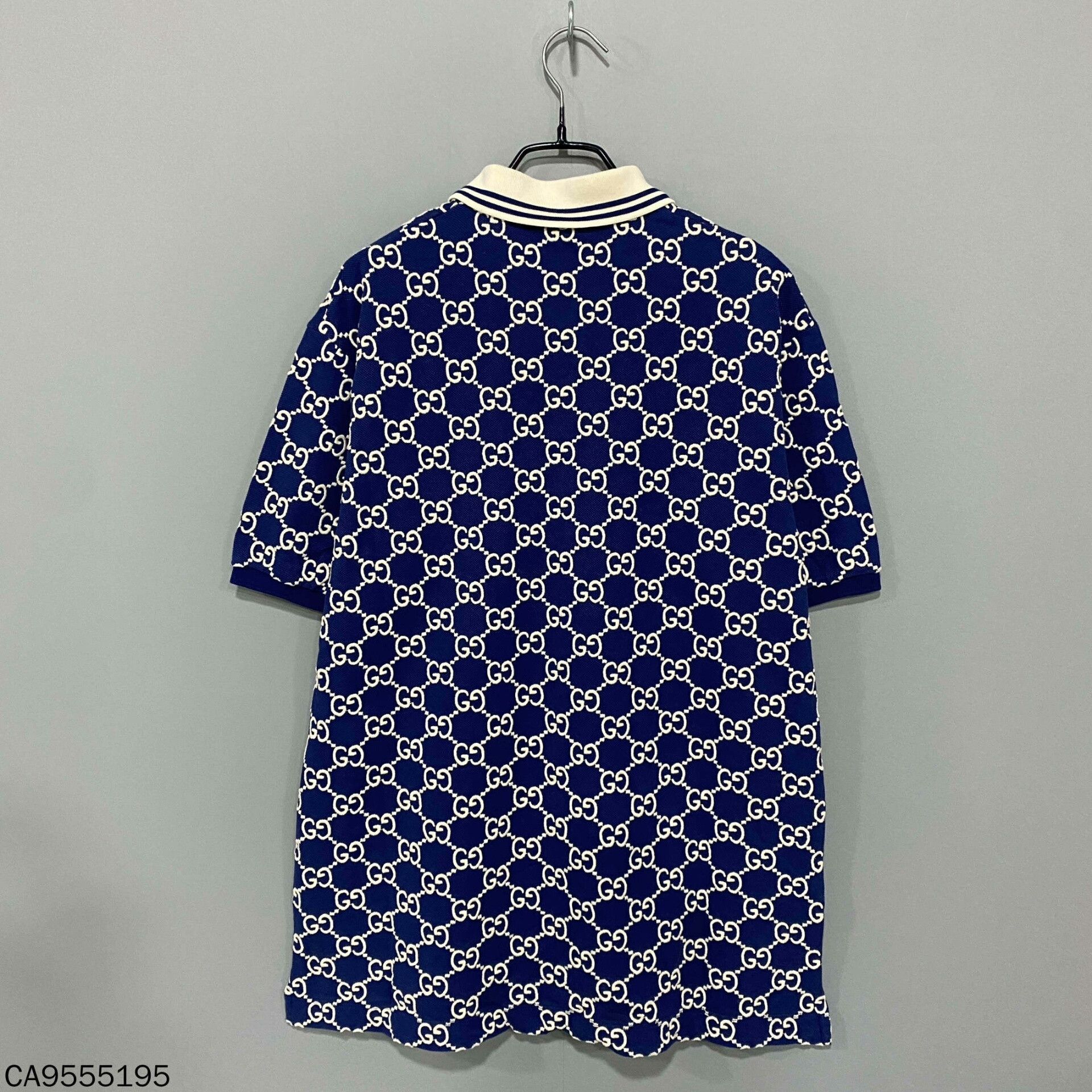 Gucci Embroidered GG Blue Short Sleeve Gucci Size US M / EU 48-50 / 2 - 3 Thumbnail